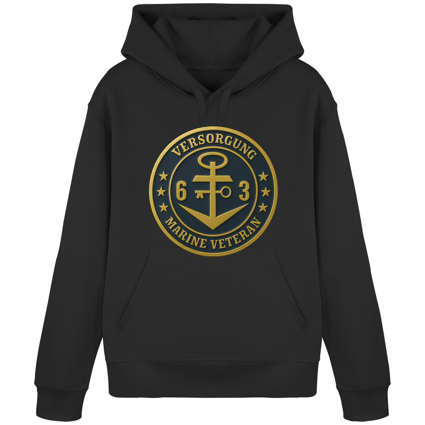 Marine Veteran 63er VERSORGUNG - Metalleffekt - Organic Basic Hoodie