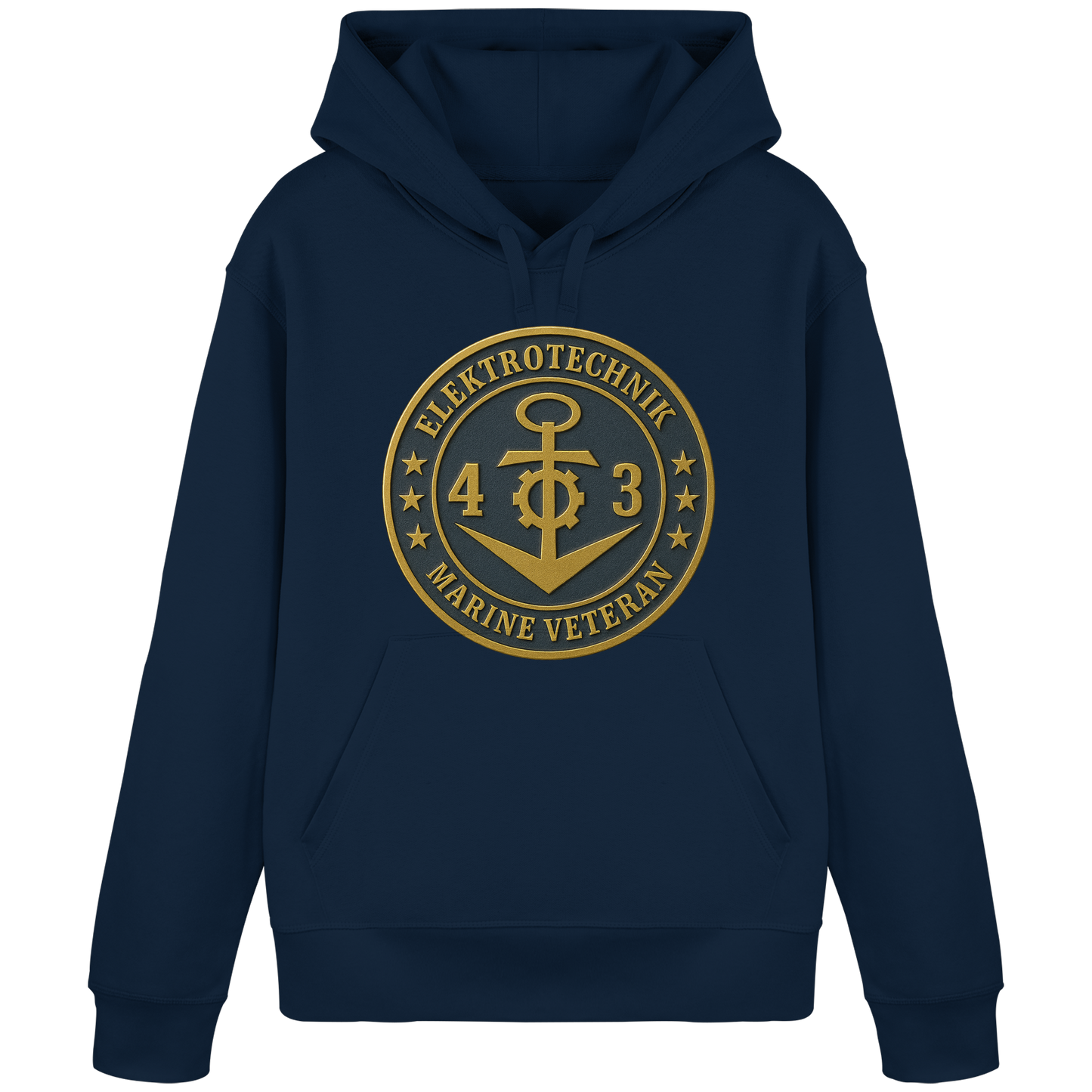 Marine Veteran 43er ELEKTROTECHNIK - Metalleffekt - Organic Basic Hoodie