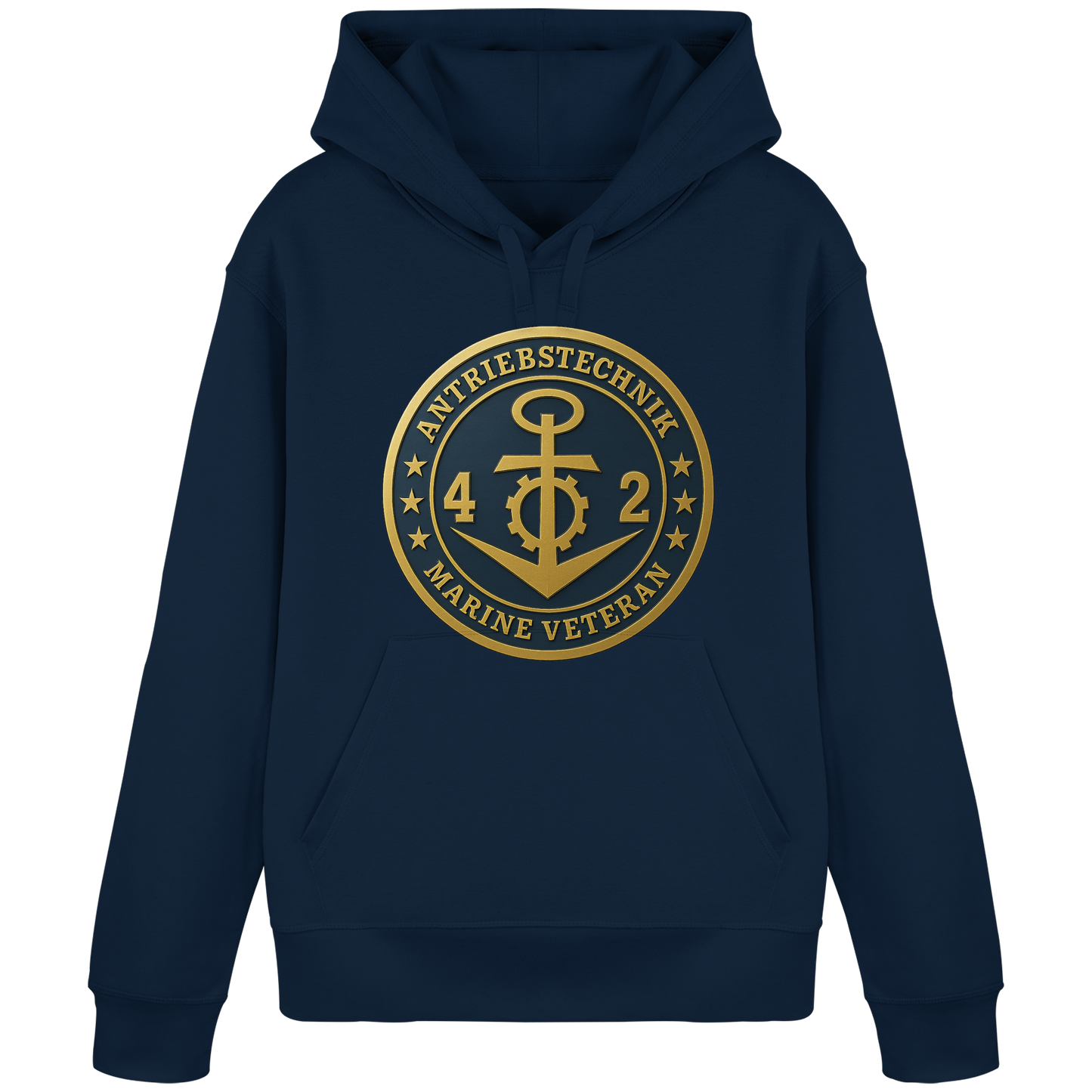 Marine Veteran 42er ANTRIEBSTECHNIK - Metalleffekt - Organic Basic Hoodie