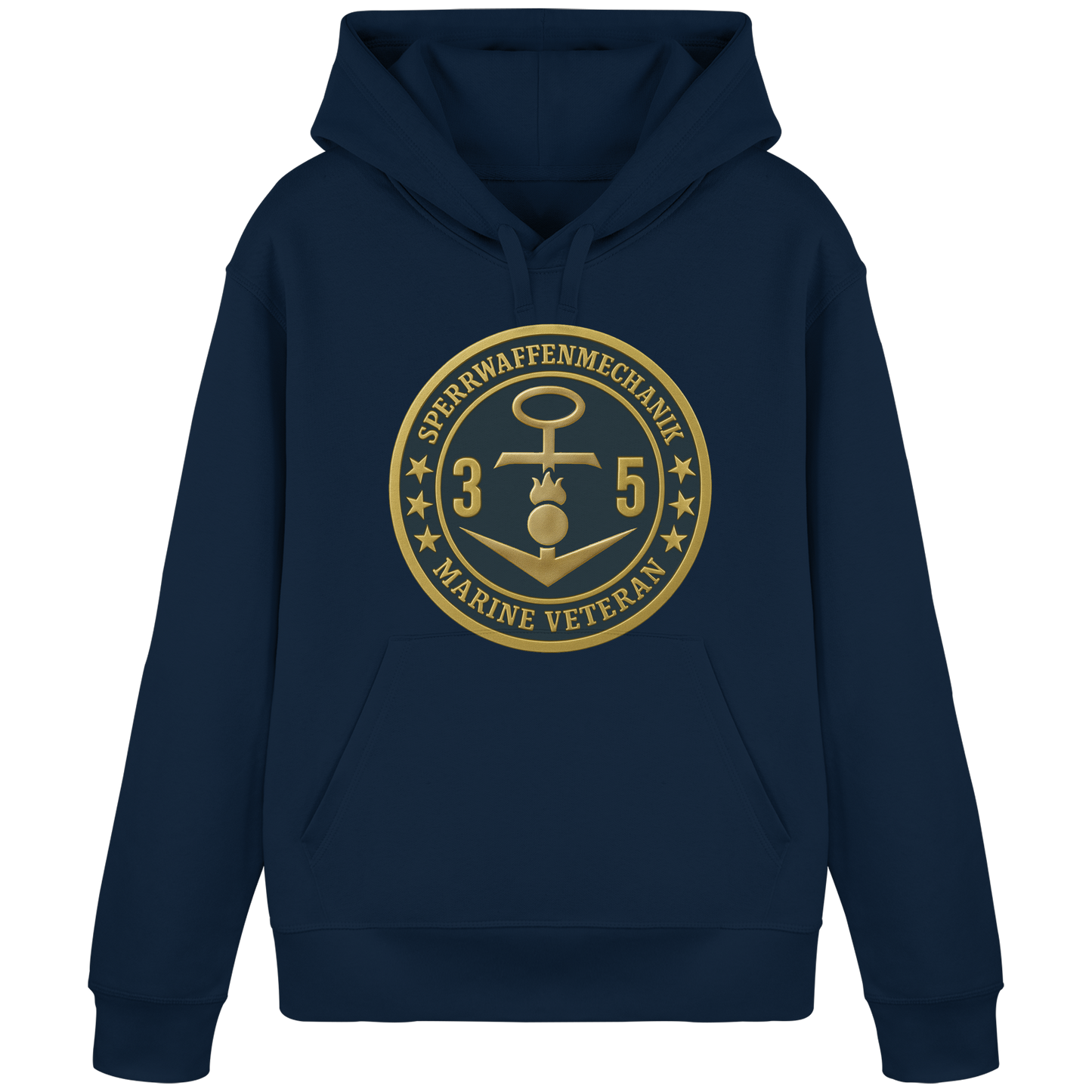 Marine Veteran 35er SPERRWAFFENMECHANIK - Metalleffekt - Organic Basic Hoodie
