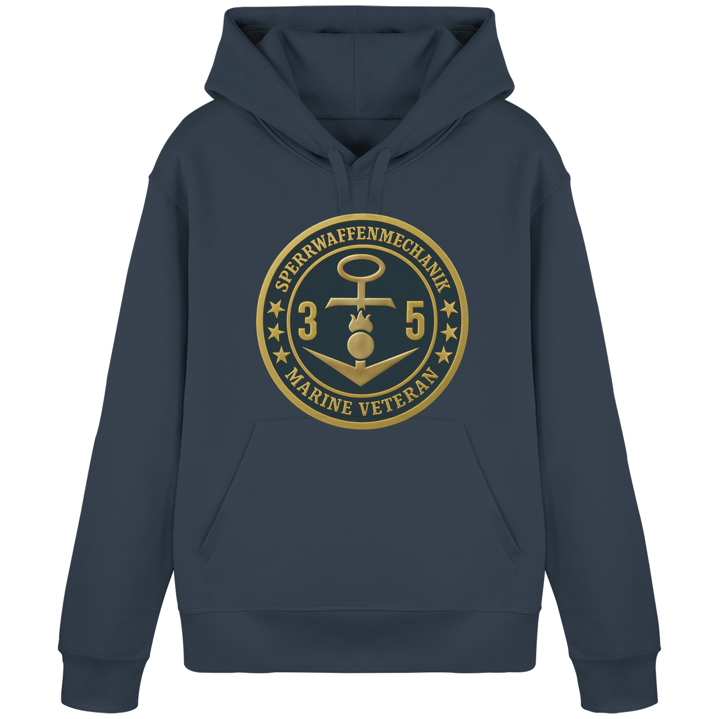 Marine Veteran 35er SPERRWAFFENMECHANIK - Metalleffekt - Organic Basic Hoodie