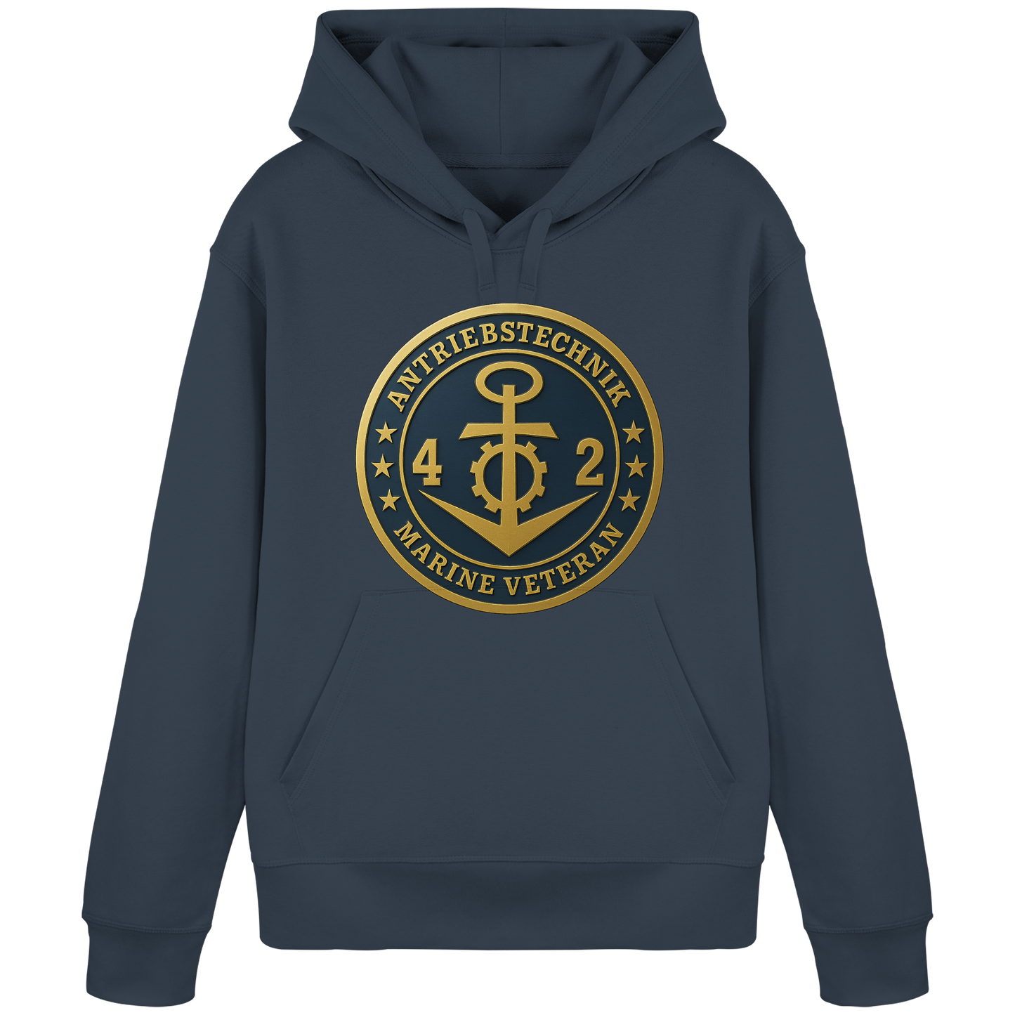 Marine Veteran 42er ANTRIEBSTECHNIK - Metalleffekt - Organic Basic Hoodie