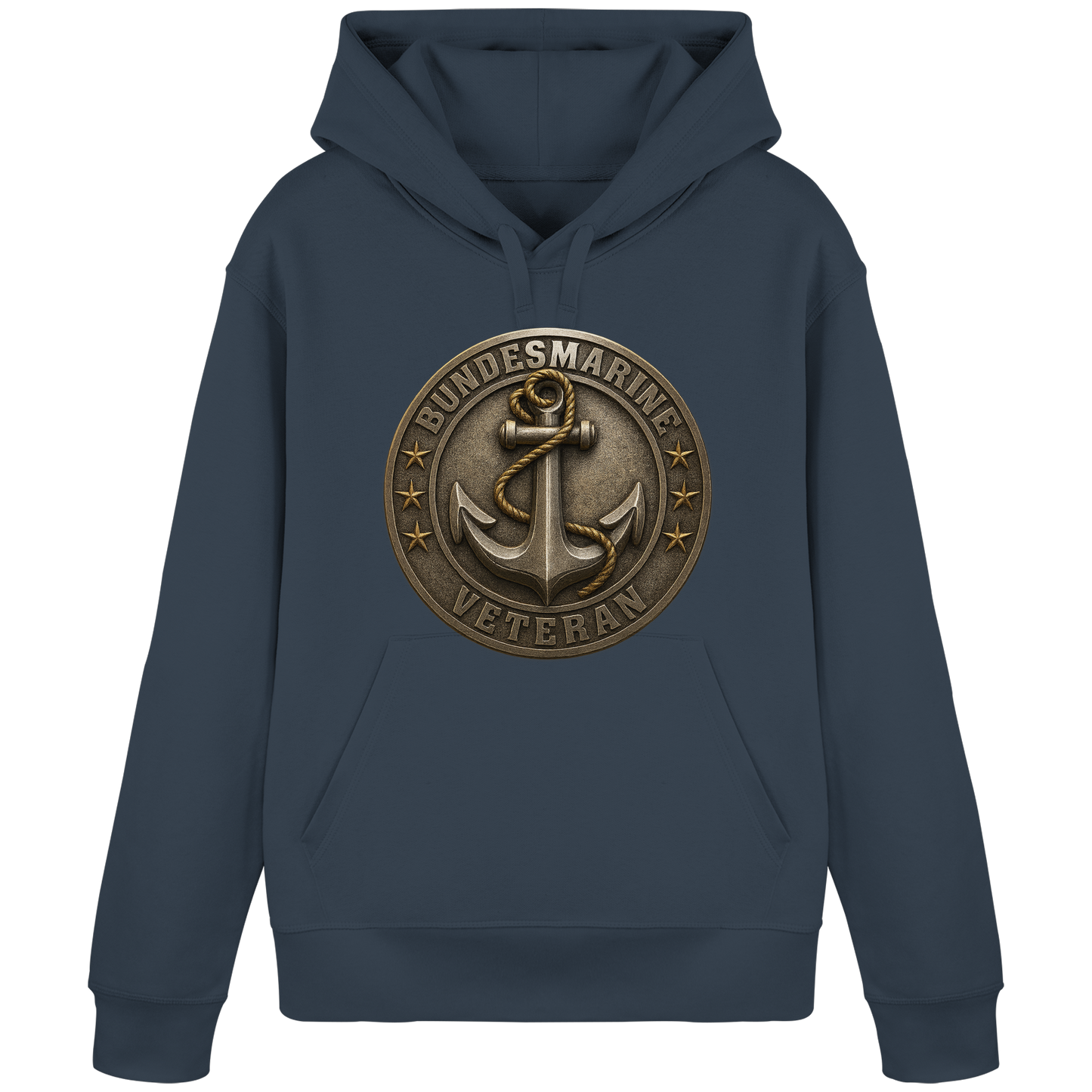 Logo BUNDESMARINE - Metalleffekt - Organic Basic Hoodie
