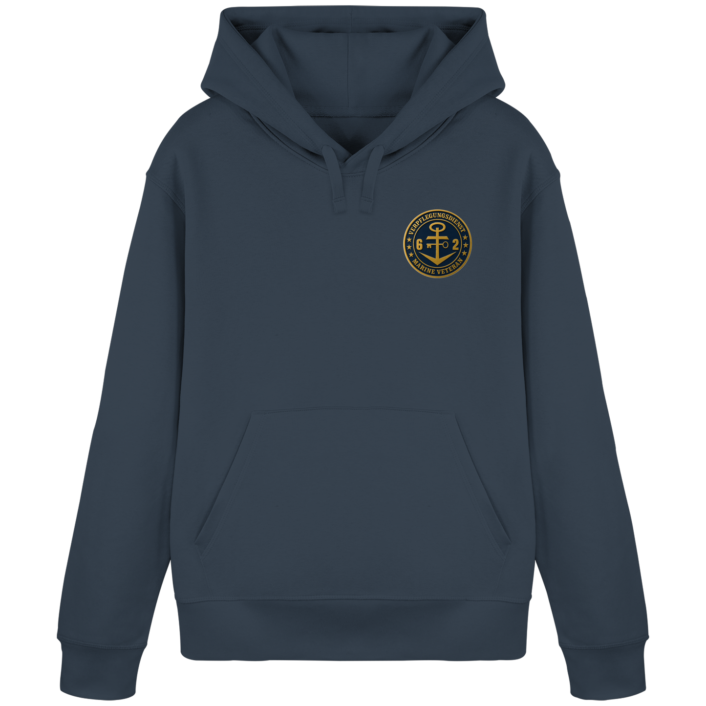 Marine Veteran 62er VERPFLEGUNGSDIENST - Metalleffekt - Organic Basic Hoodie