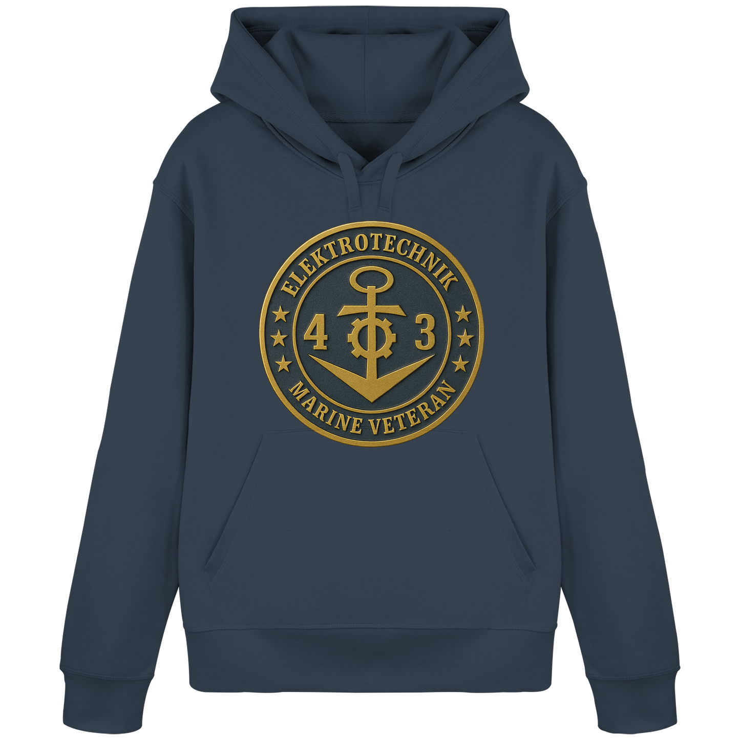 Marine Veteran 43er ELEKTROTECHNIK - Metalleffekt - Organic Basic Hoodie