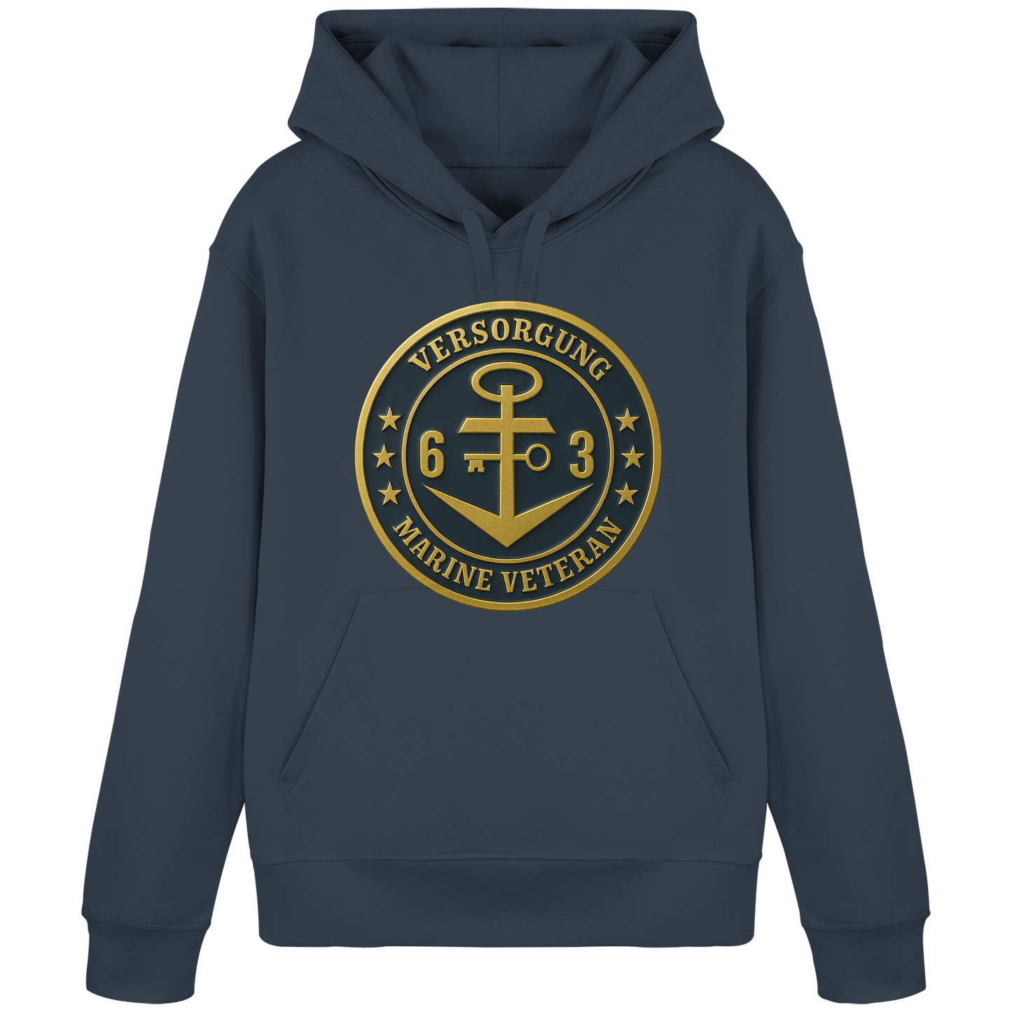 Marine Veteran 63er VERSORGUNG - Metalleffekt - Organic Basic Hoodie