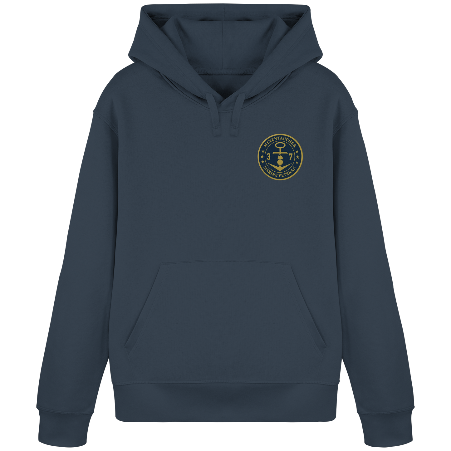 Marine Veteran 37er MINENTAUCHER - Metalleffekt - Organic Basic Hoodie