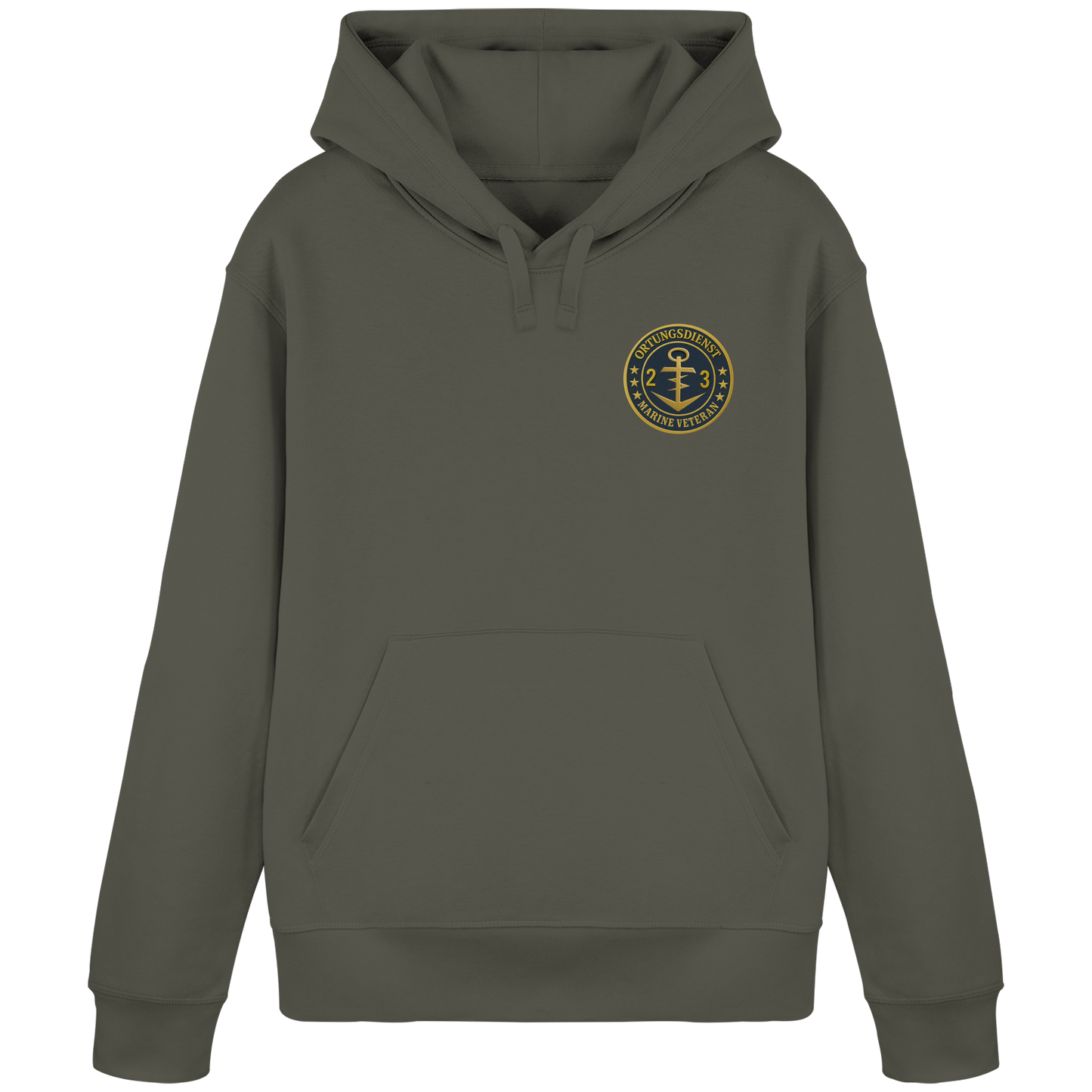 Marine Veteran 23er ORTUNG - Metalleffekt - Organic Basic Hoodie