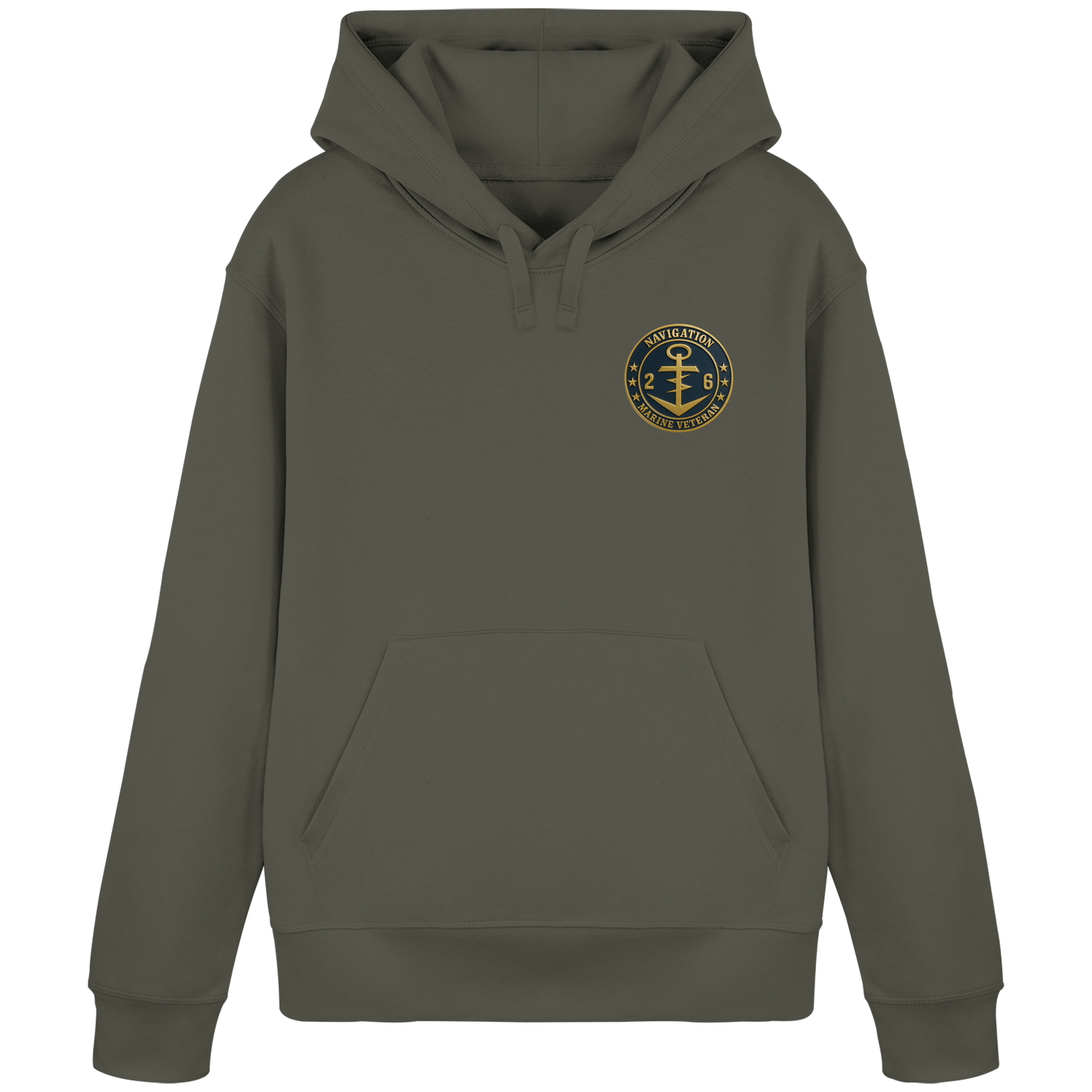 Marine Veteran 26er NAVIGATION - Metalleffekt - Organic Basic Hoodie