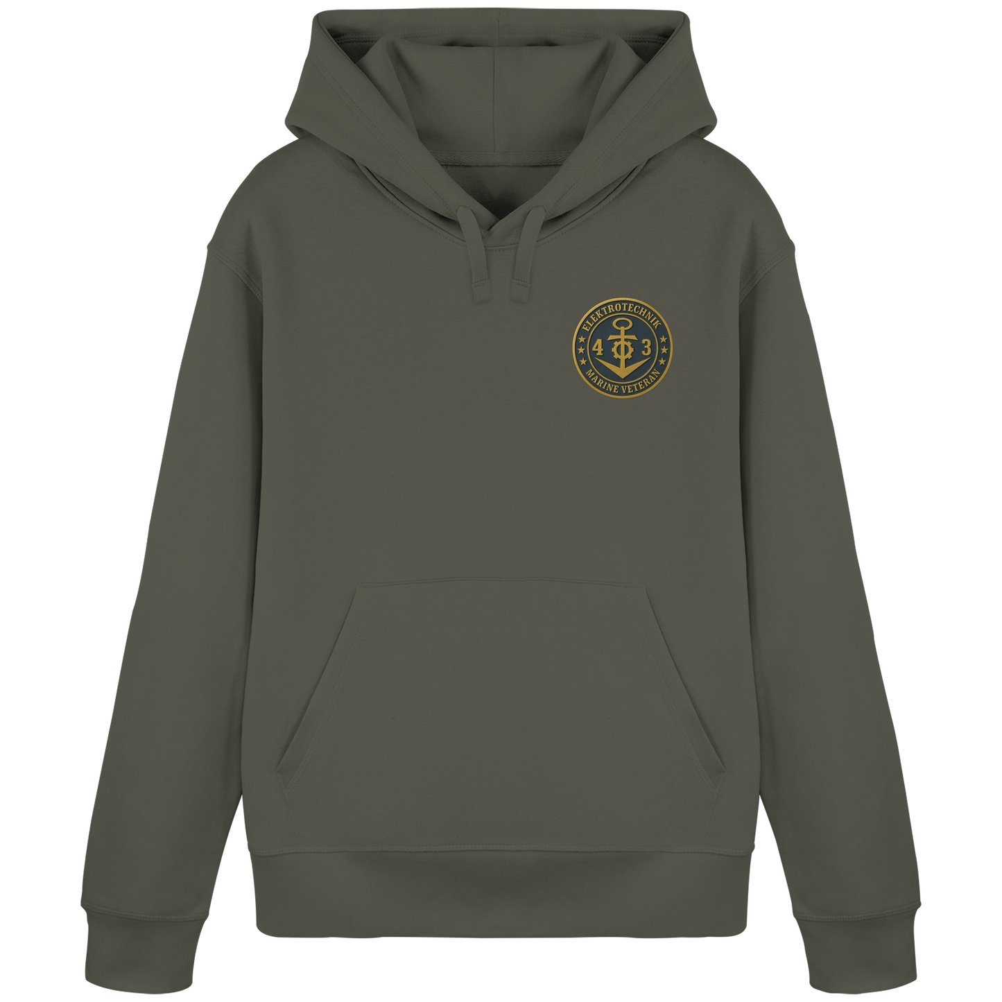 Marine Veteran 43er ELEKTROTECHNIK - Metalleffekt - Organic Basic Hoodie