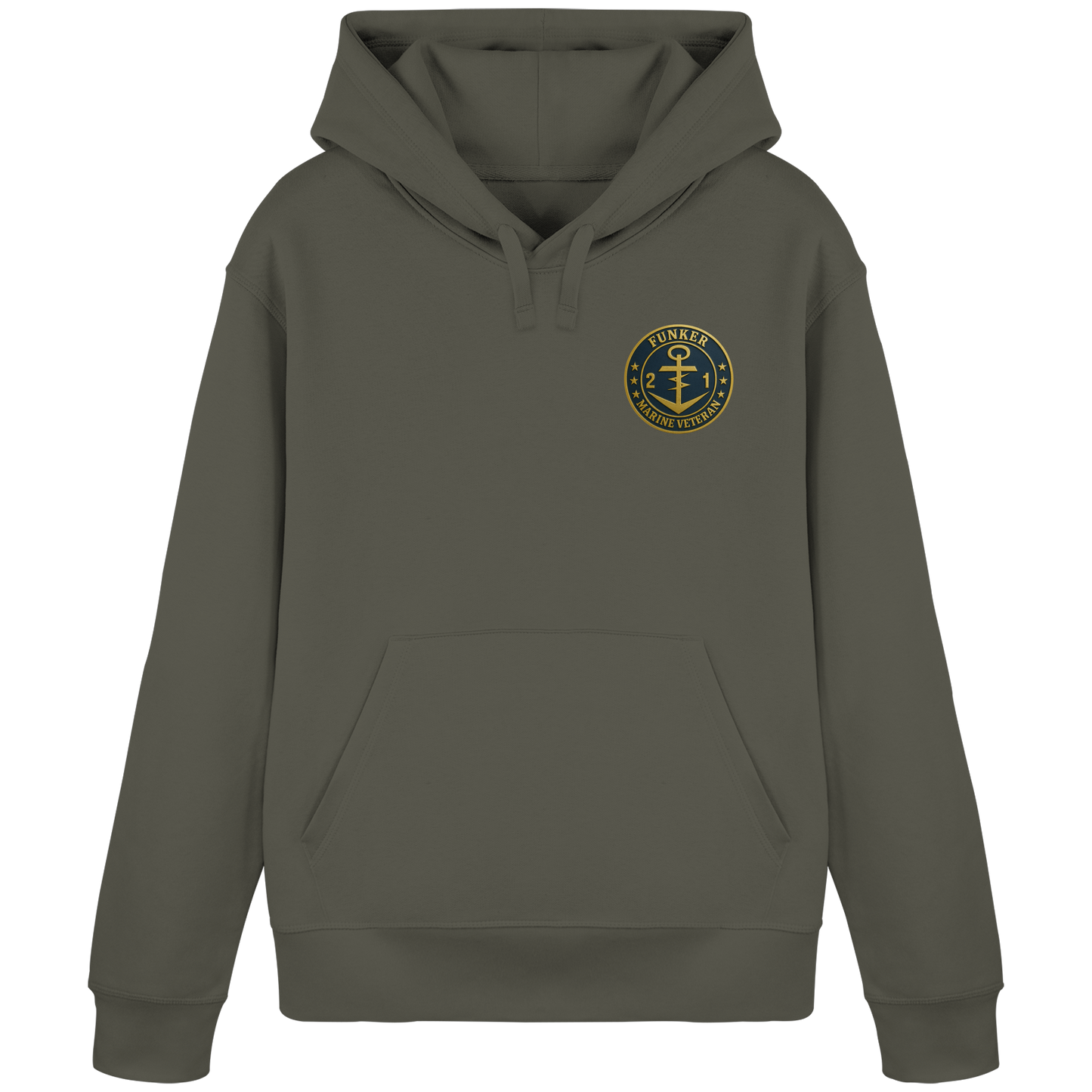 Marine Veteran 21er FUNKER - Metalleffekt - Organic Basic Hoodie