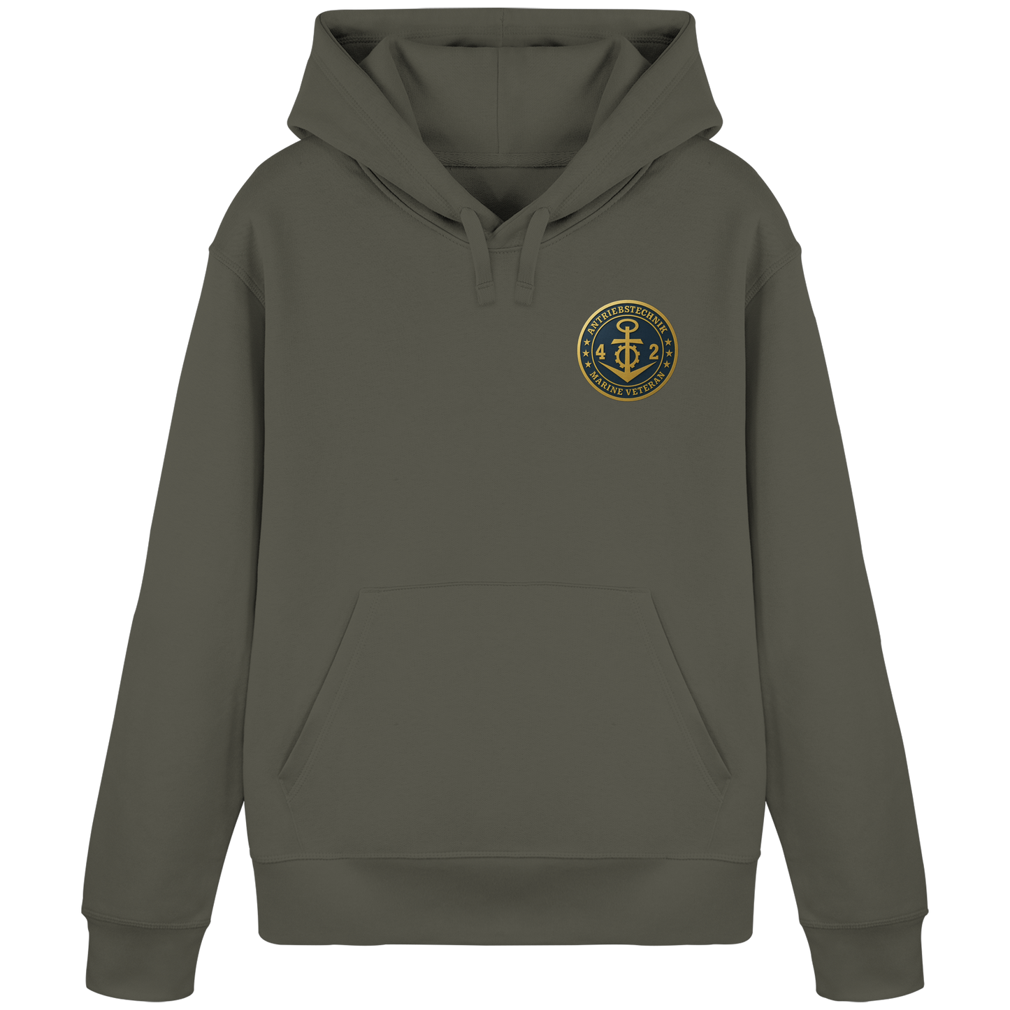 Marine Veteran 42er ANTRIEBSTECHNIK - Metalleffekt - Organic Basic Hoodie