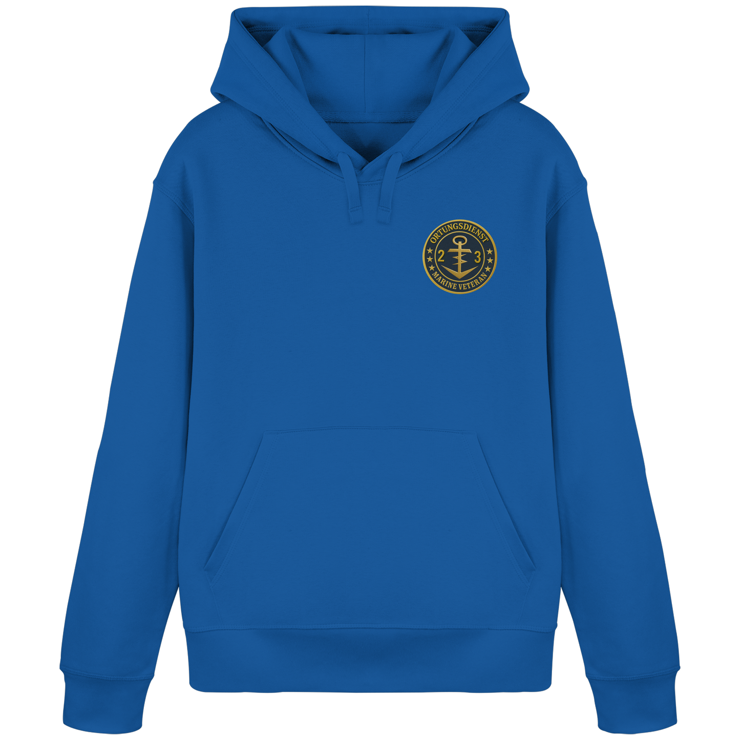 Marine Veteran 23er ORTUNG - Metalleffekt - Organic Basic Hoodie