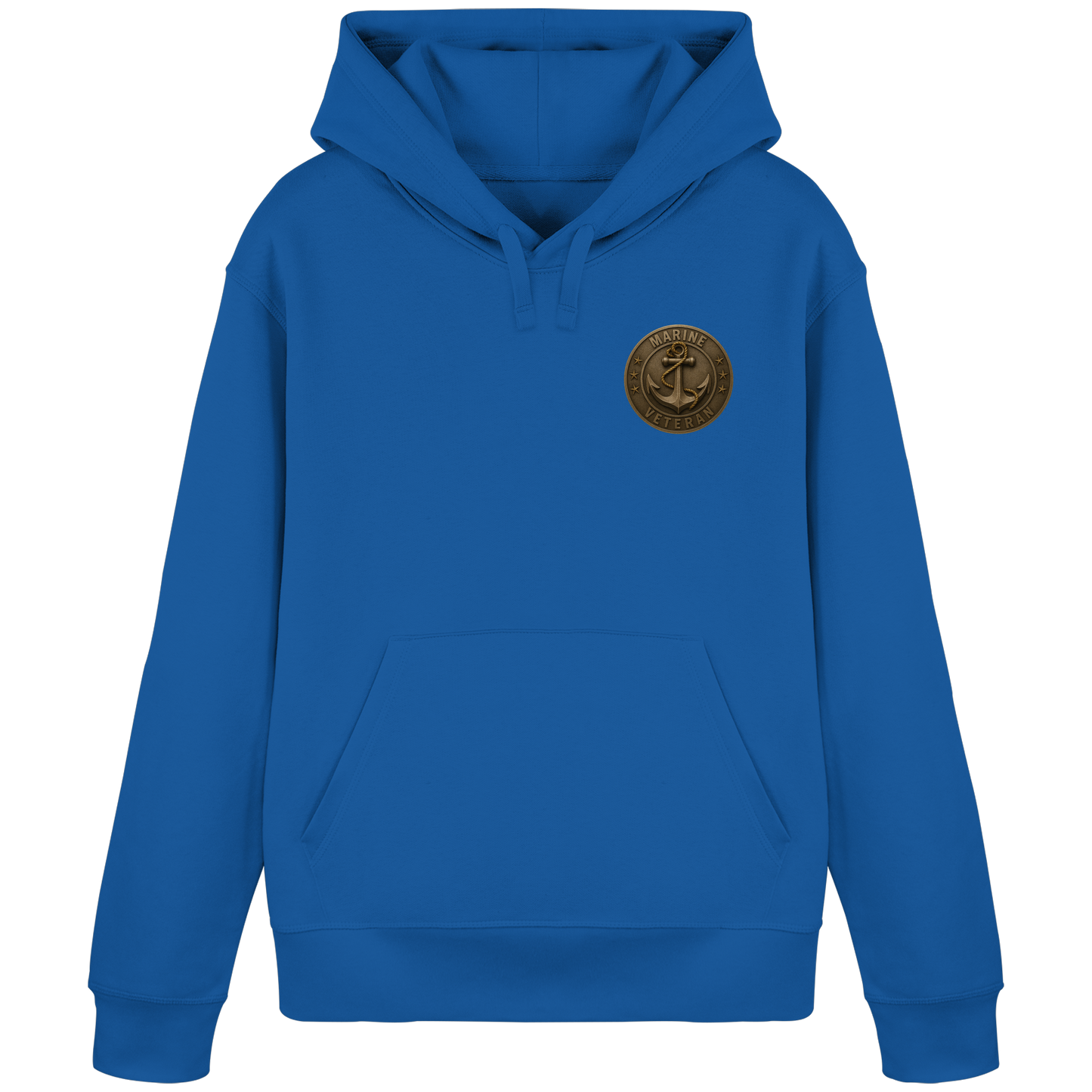 Marine Veteran - Metalleffekt - Organic Basic Hoodie