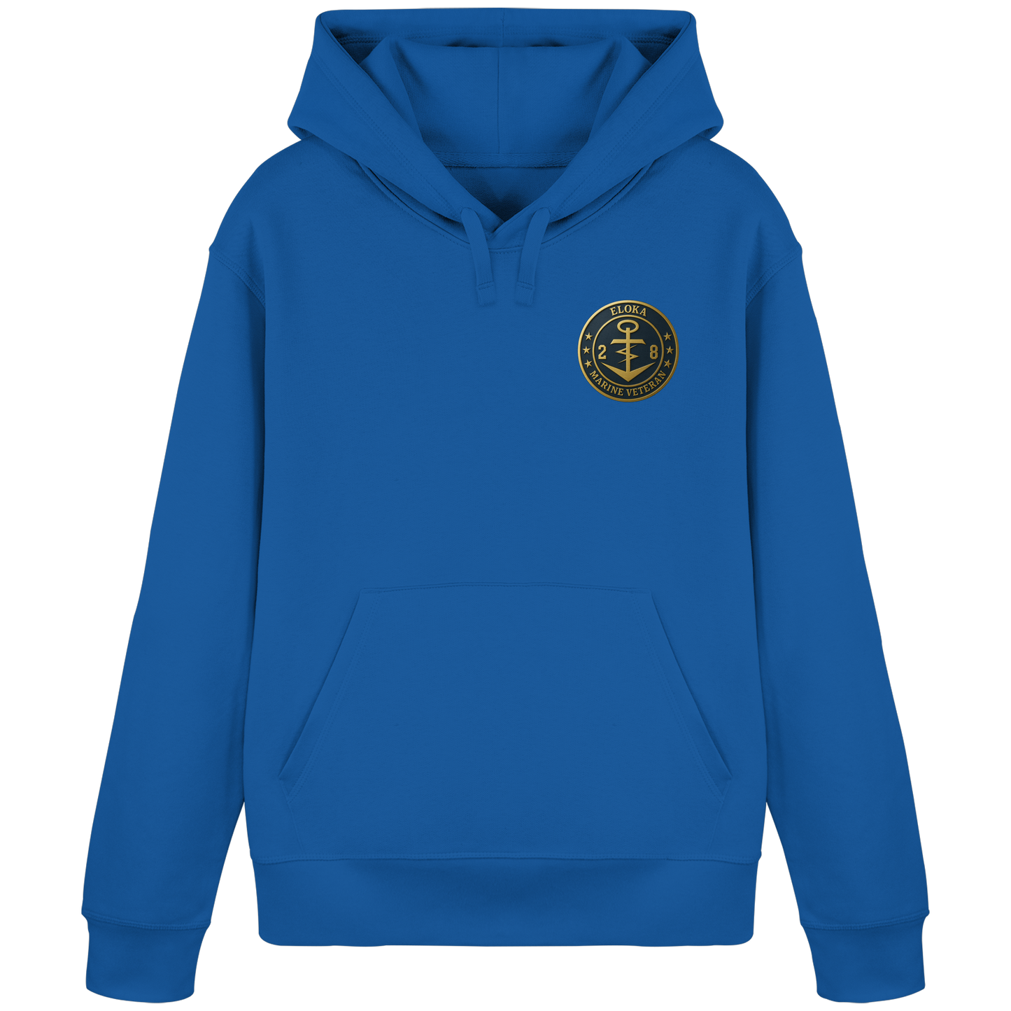 Marine Veteran 28er ELOKA - Metalleffekt - Organic Basic Hoodie