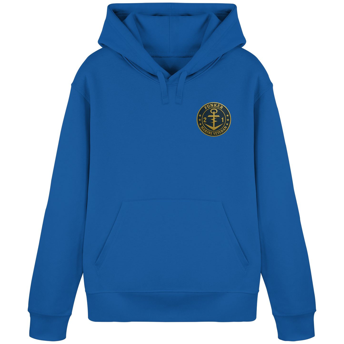 Marine Veteran 21er FUNKER - Metalleffekt - Organic Basic Hoodie