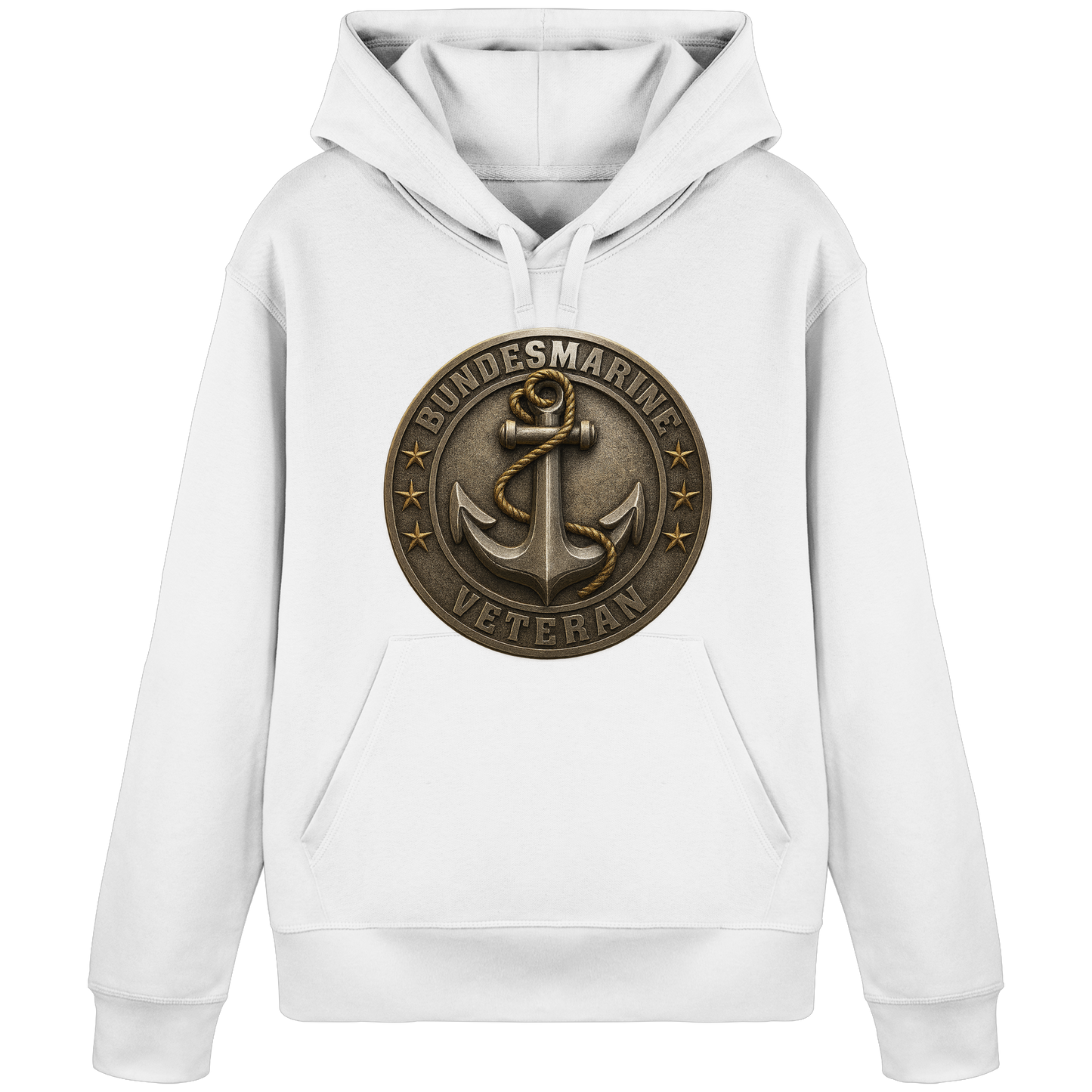 Logo BUNDESMARINE - Metalleffekt - Organic Basic Hoodie