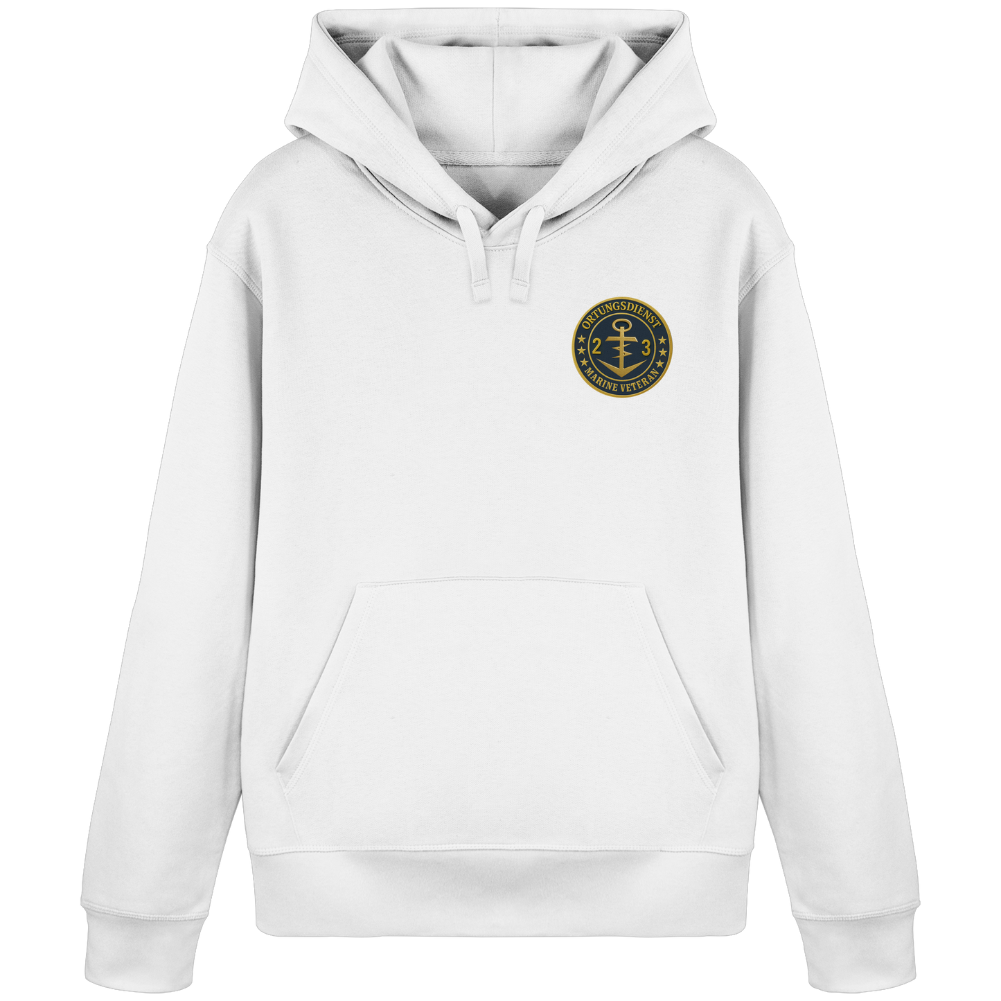 Marine Veteran 23er ORTUNG - Metalleffekt - Organic Basic Hoodie
