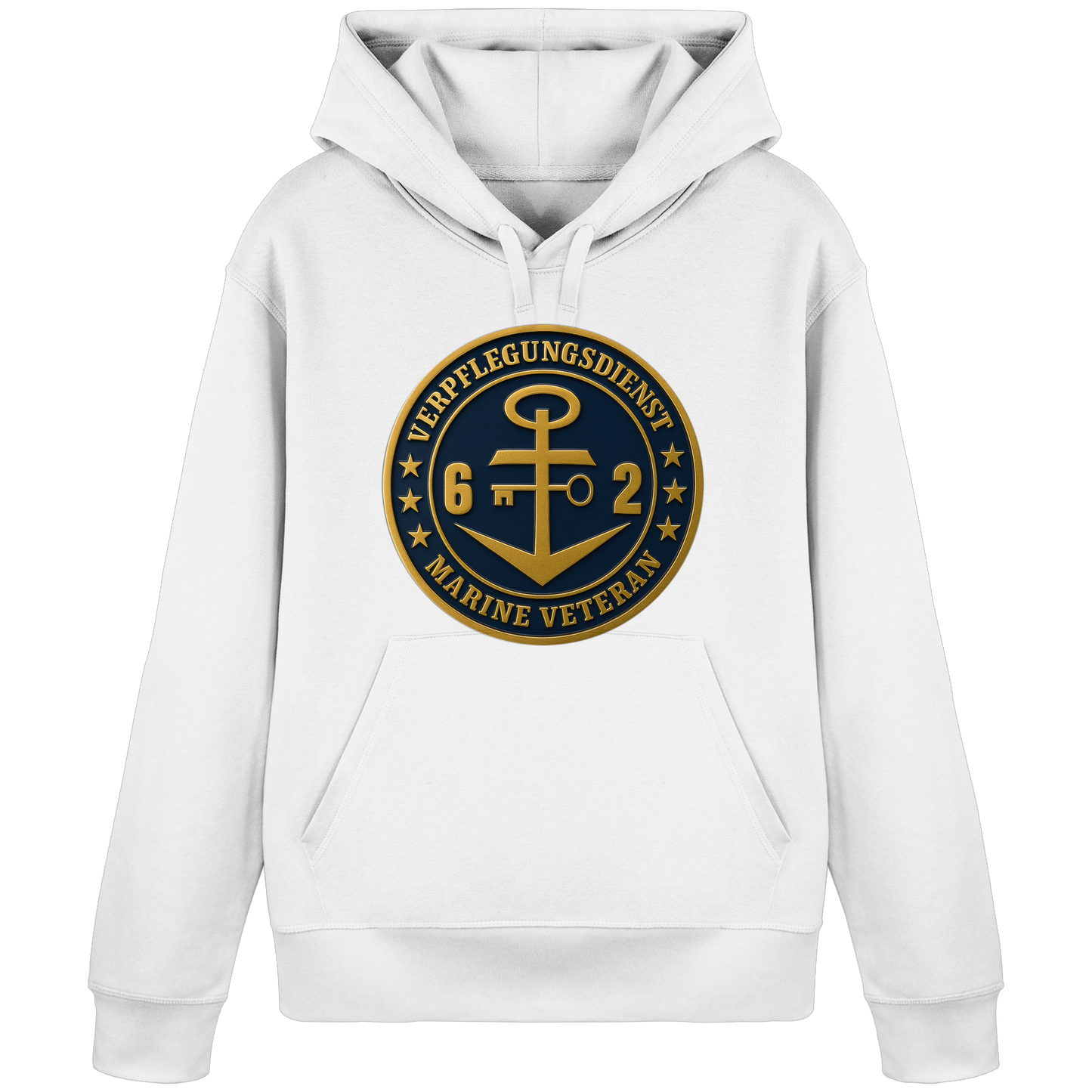 Marine Veteran 62er VERPFLEGUNGSDIENST - Metalleffekt - Organic Basic Hoodie