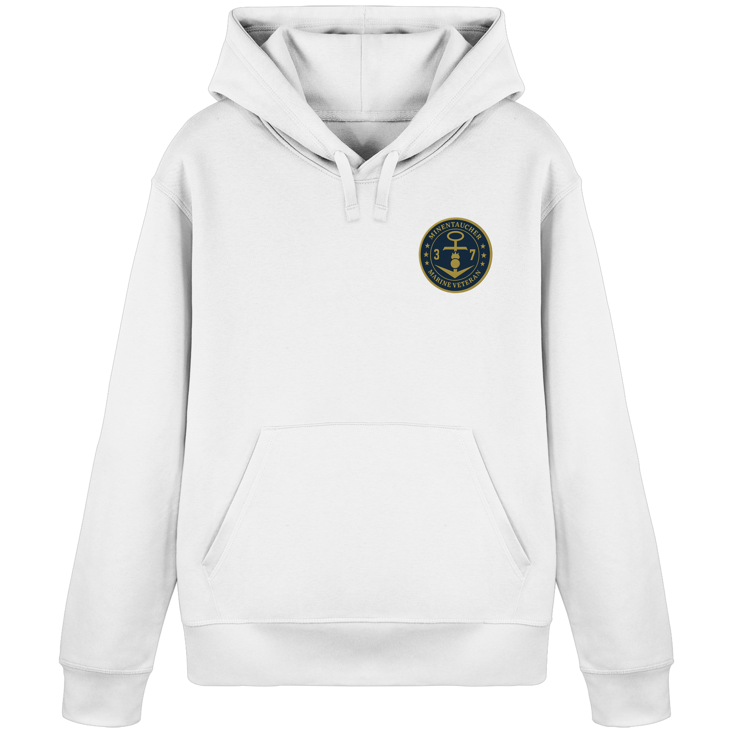 Marine Veteran 37er MINENTAUCHER - Metalleffekt - Organic Basic Hoodie