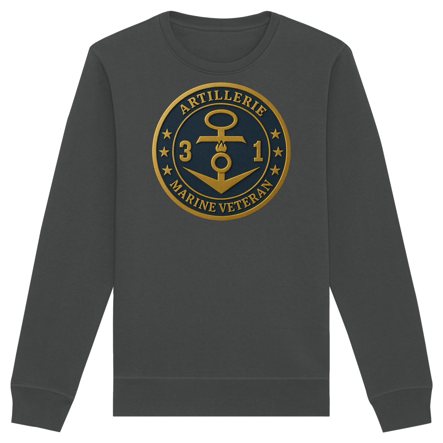 Marine Veteran 31er ARTILLERIE - Metalleffekt - Organic Basic Unisex Sweatshirt