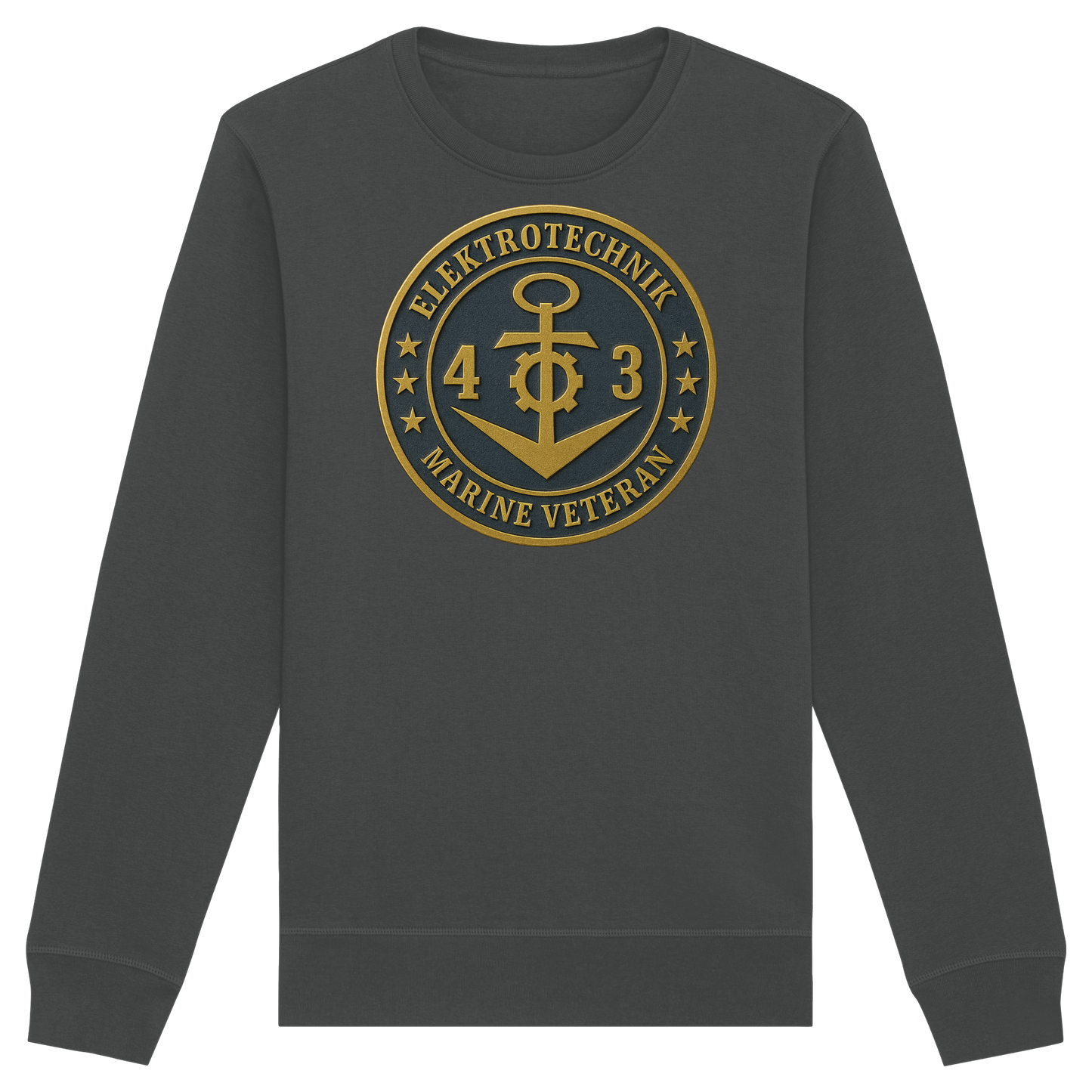 Marine Veteran 43er ELEKTROTECHNIK - Metalleffekt - Organic Basic Unisex Sweatshirt