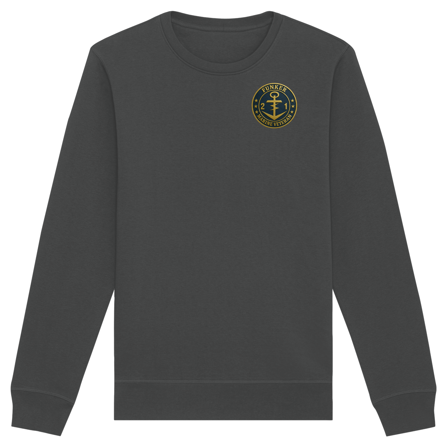 Marine Veteran 21er FUNKER - Metalleffekt - Organic Basic Unisex Sweatshirt