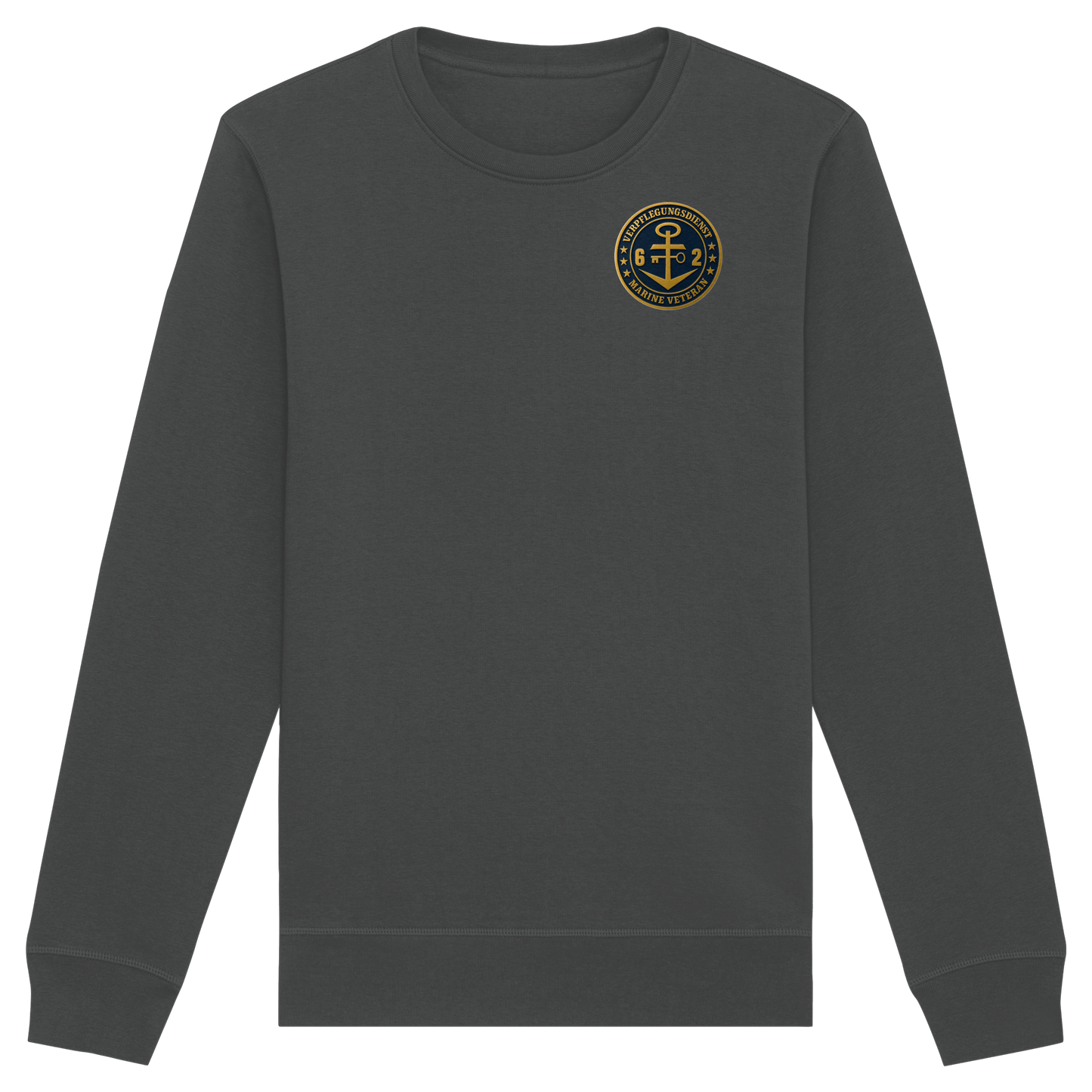 Marine Veteran 62er VERPFLEGUNGSDIENST - Metalleffekt - Organic Basic Unisex Sweatshirt