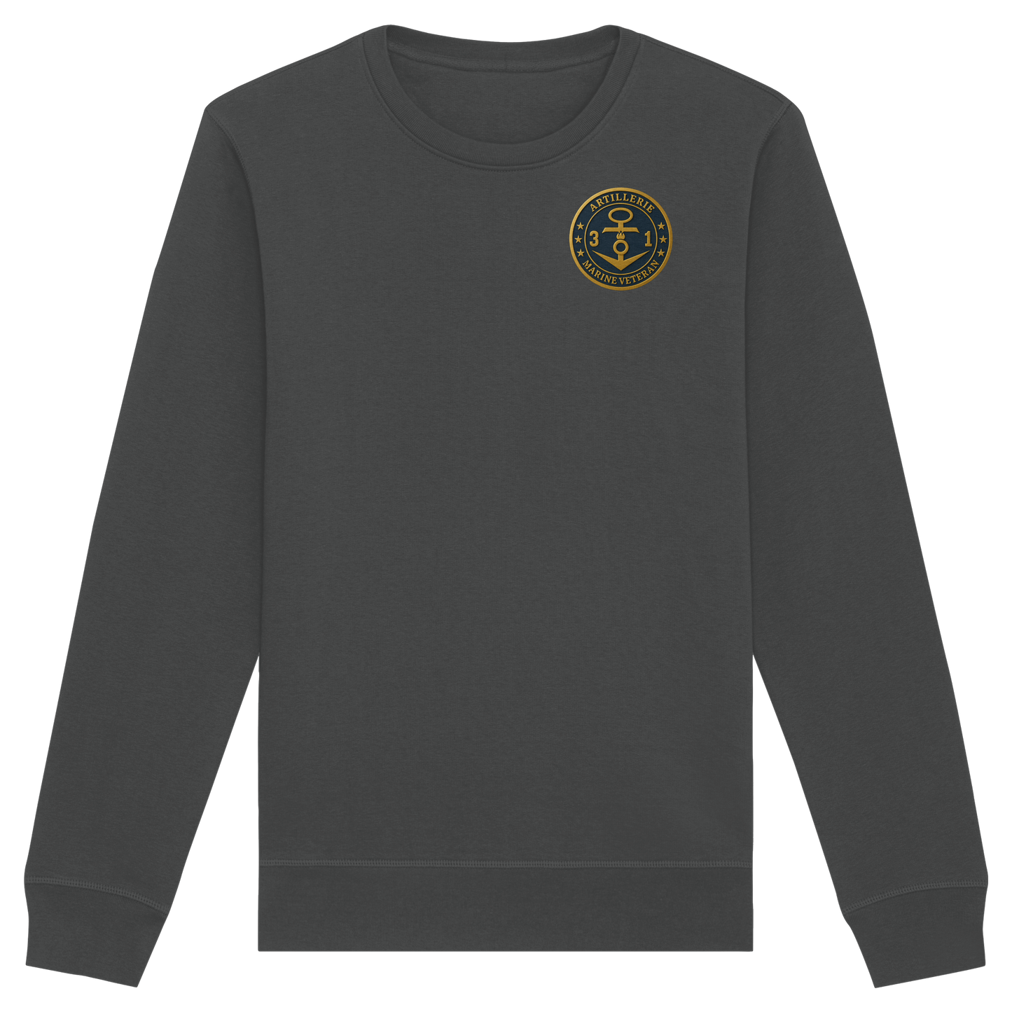Marine Veteran 31er ARTILLERIE - Metalleffekt - Organic Basic Unisex Sweatshirt
