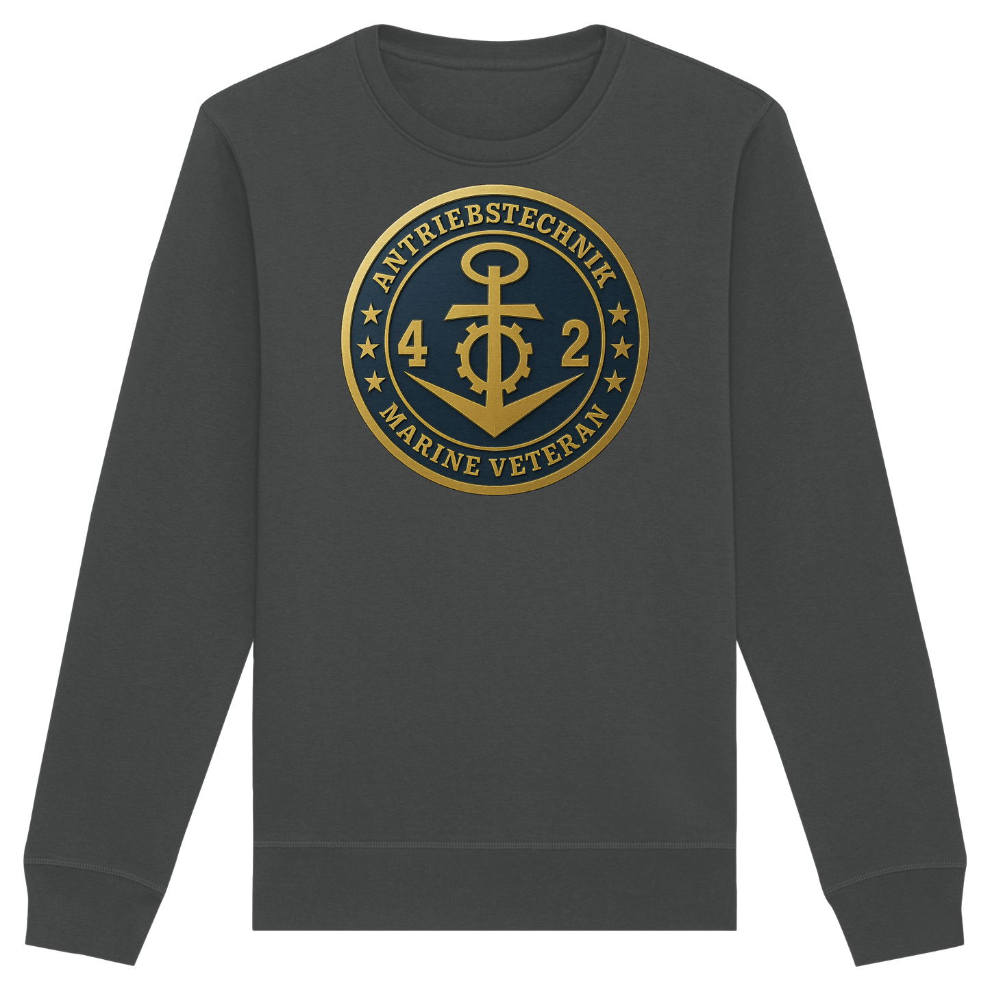 Marine Veteran 42er ANTRIEBSTECHNIK - Metalleffekt - Organic Basic Unisex Sweatshirt