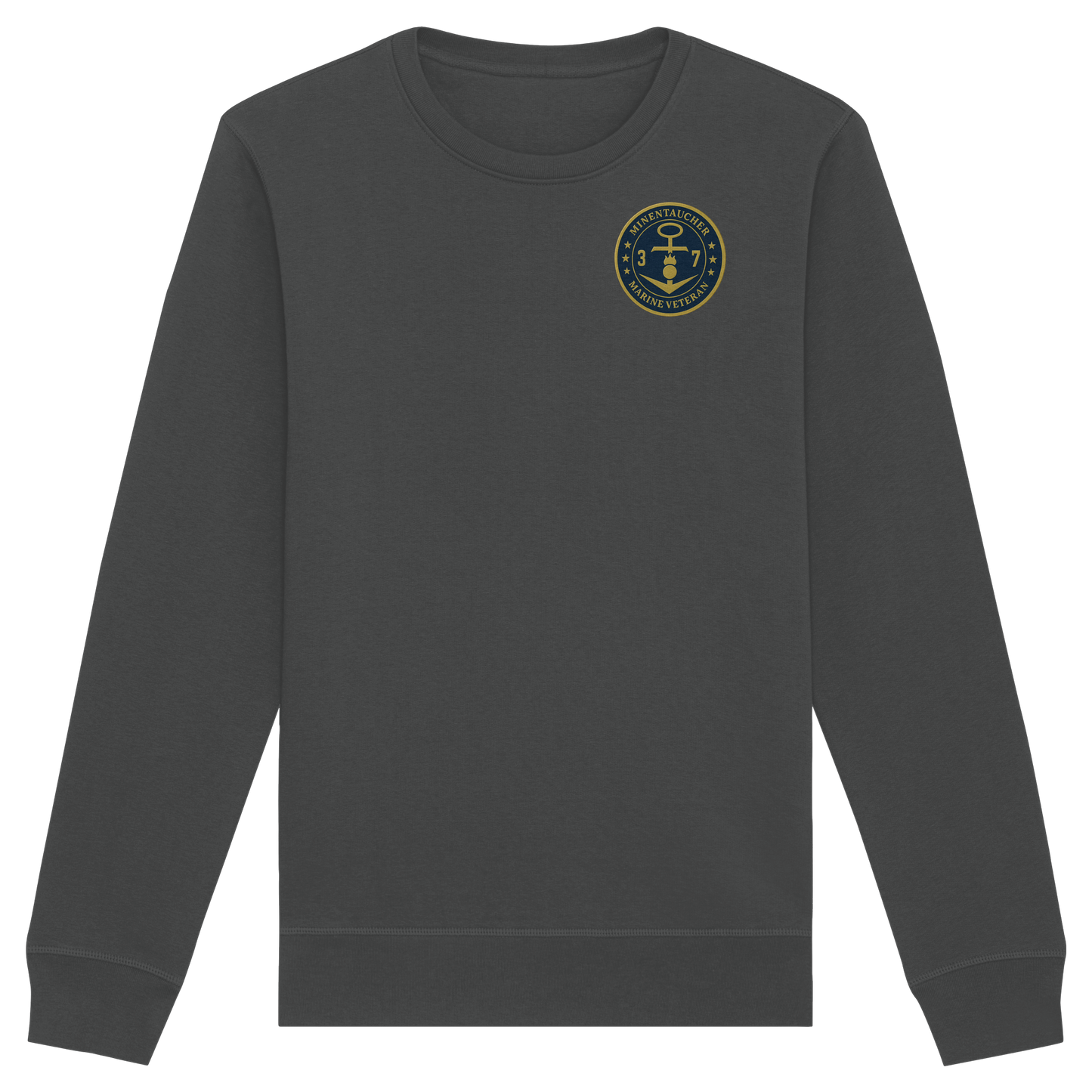 Marine Veteran 37er MINENTAUCHER - Metalleffekt - Organic Basic Unisex Sweatshirt