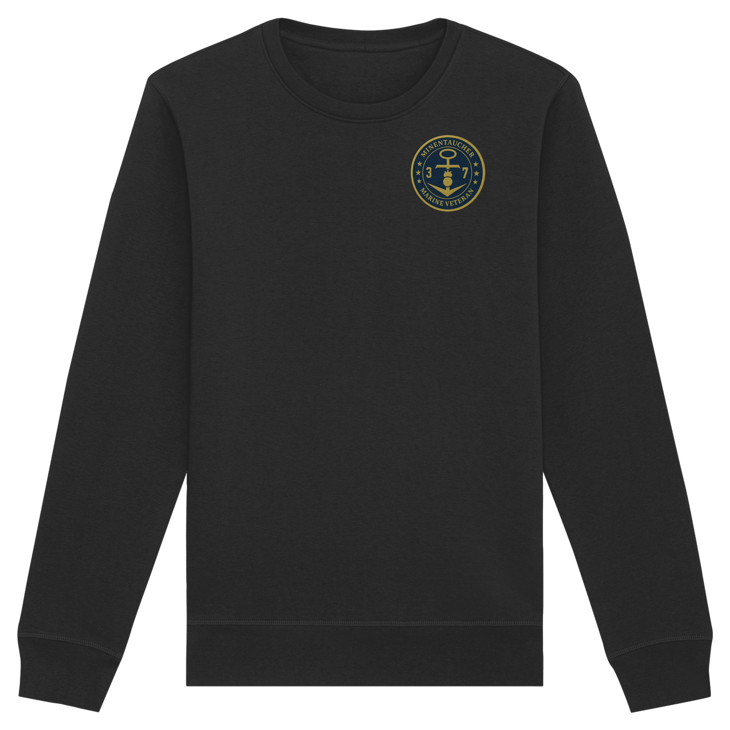 Marine Veteran 37er MINENTAUCHER - Metalleffekt - Organic Basic Unisex Sweatshirt