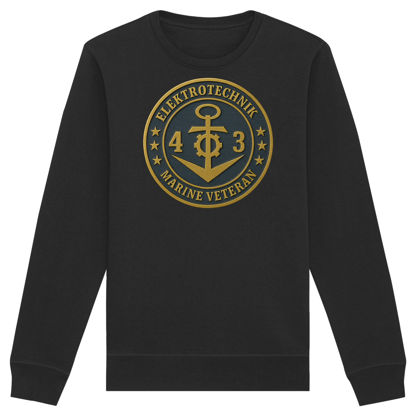 Marine Veteran 43er ELEKTROTECHNIK - Metalleffekt - Organic Basic Unisex Sweatshirt