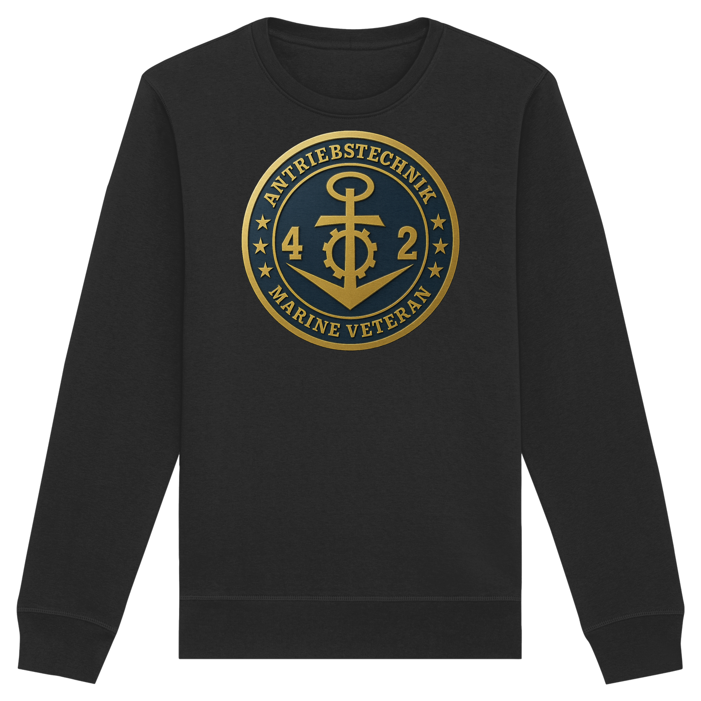 Marine Veteran 42er ANTRIEBSTECHNIK - Metalleffekt - Organic Basic Unisex Sweatshirt