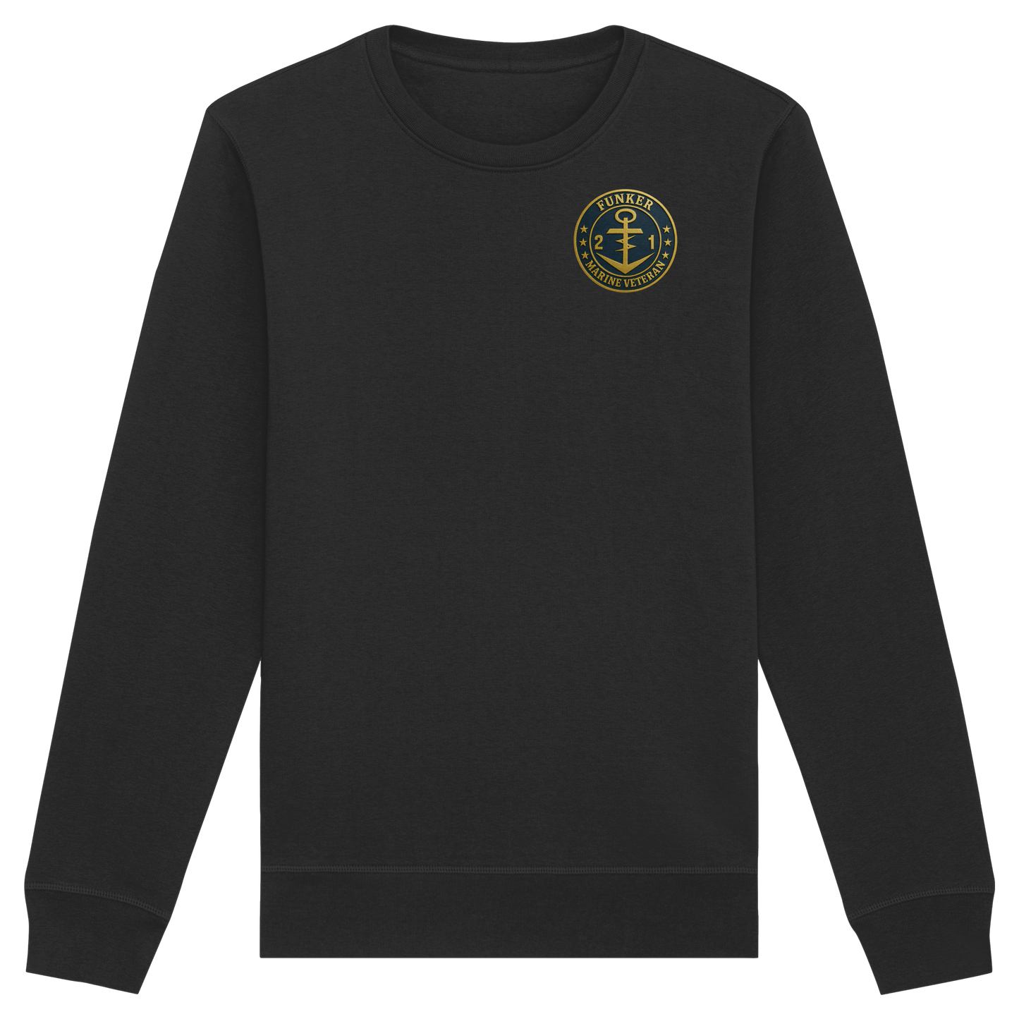 Marine Veteran 21er FUNKER - Metalleffekt - Organic Basic Unisex Sweatshirt