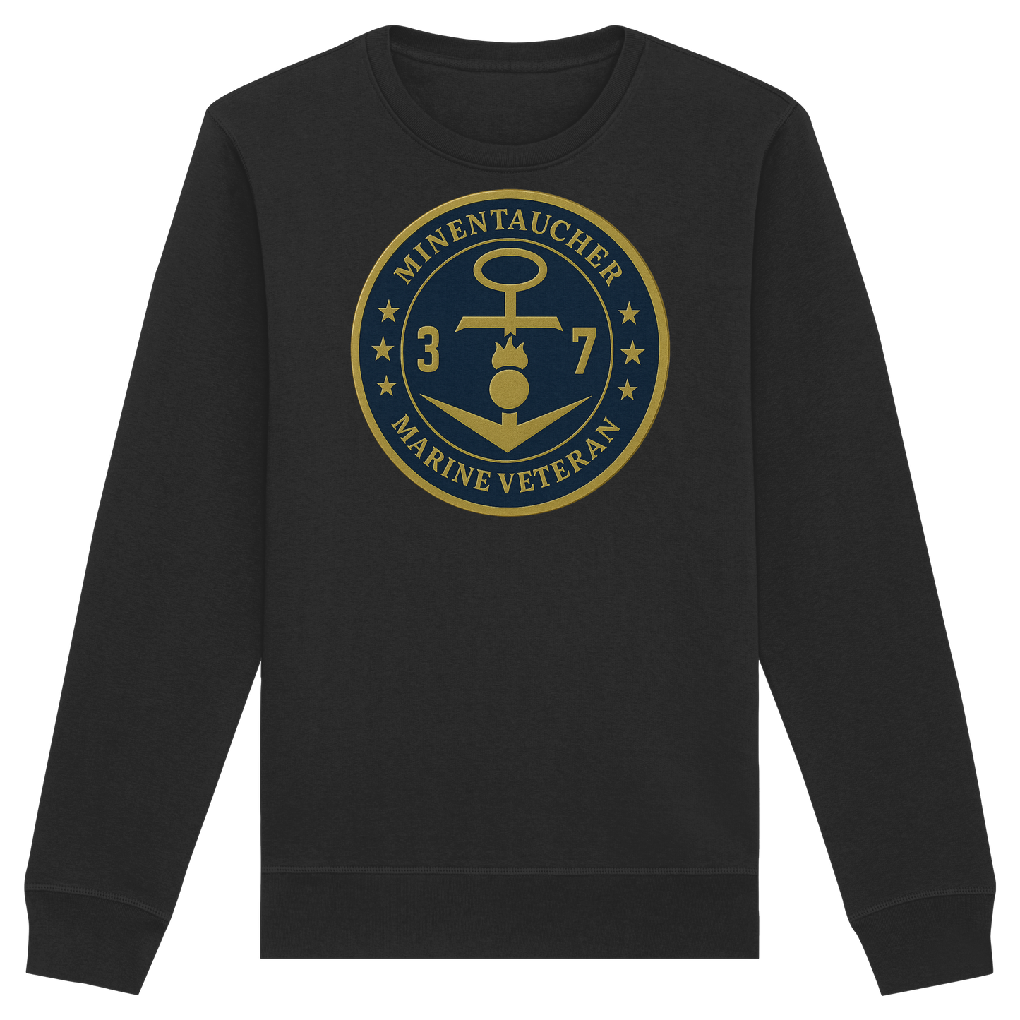 Marine Veteran 37er MINENTAUCHER - Metalleffekt - Organic Basic Unisex Sweatshirt