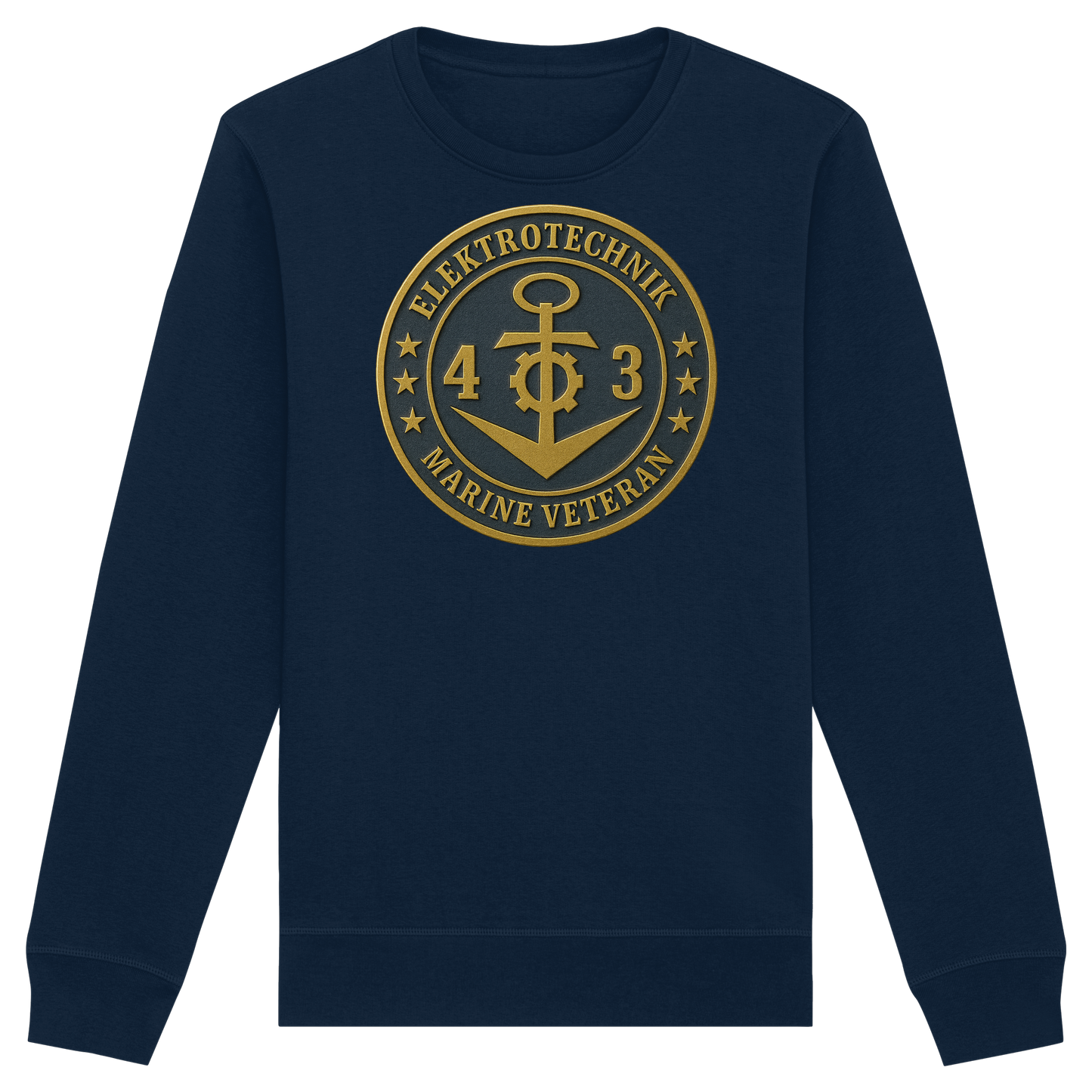 Marine Veteran 43er ELEKTROTECHNIK - Metalleffekt - Organic Basic Unisex Sweatshirt