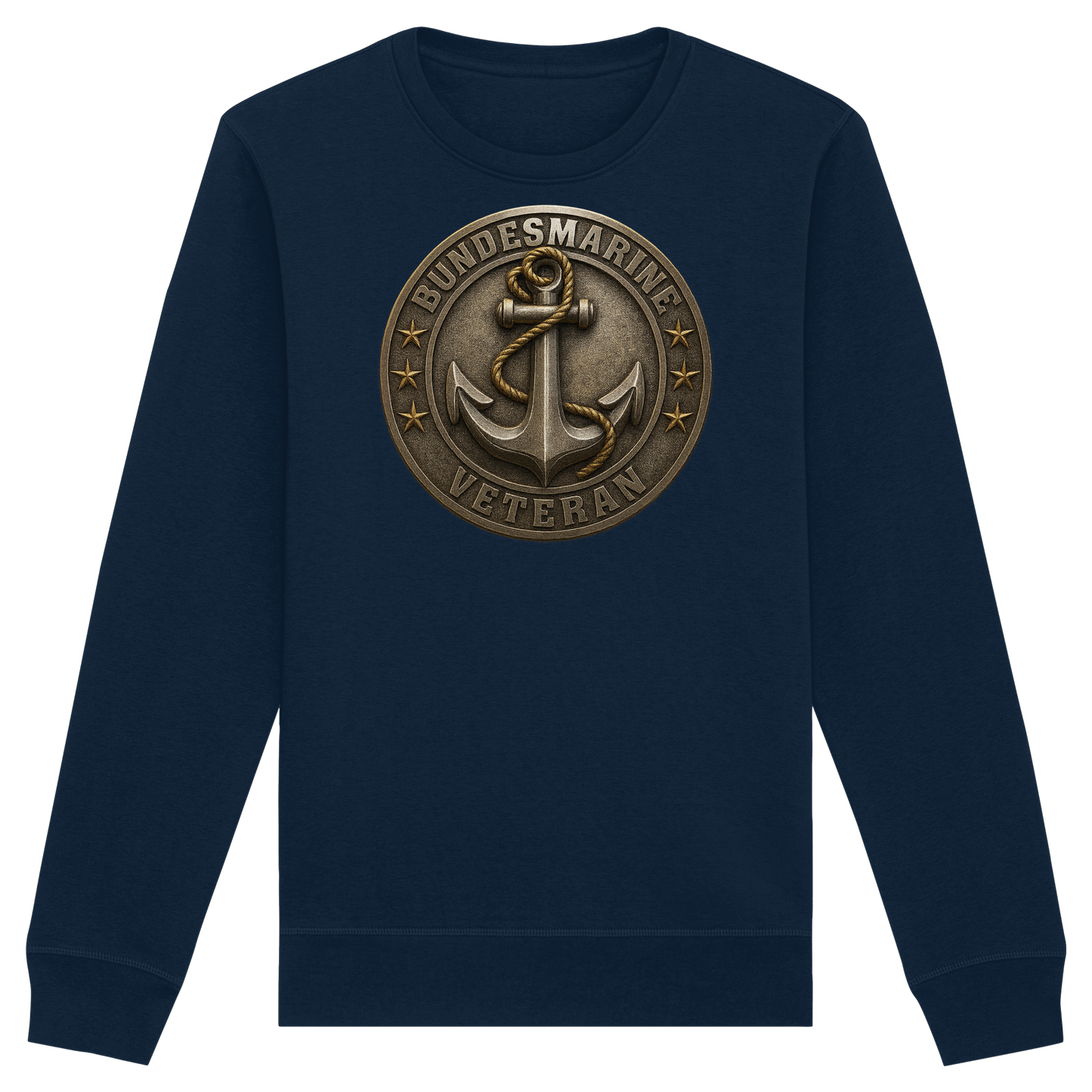 Logo BUNDESMARINE - Metalleffekt - Organic Basic Unisex Sweatshirt
