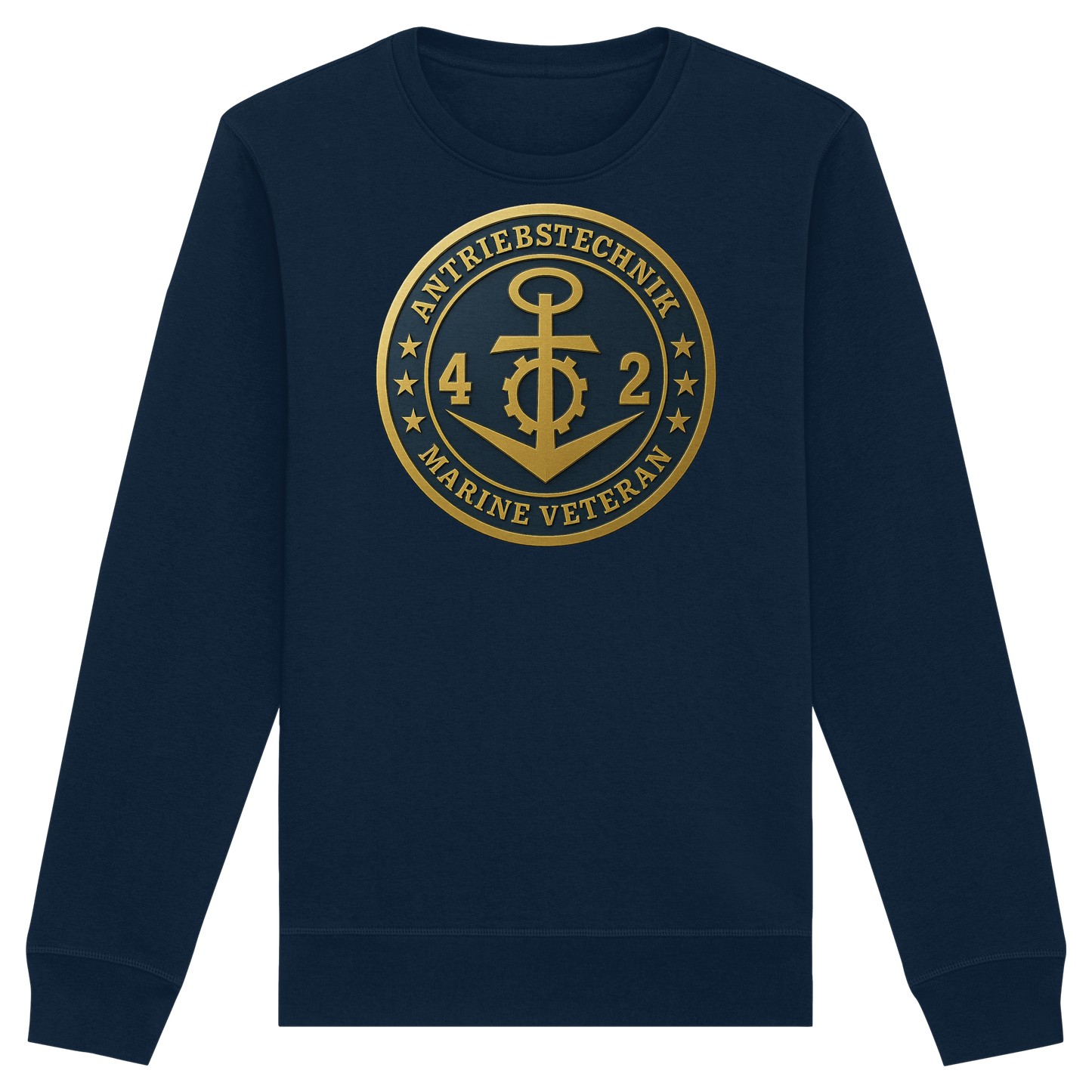 Marine Veteran 42er ANTRIEBSTECHNIK - Metalleffekt - Organic Basic Unisex Sweatshirt