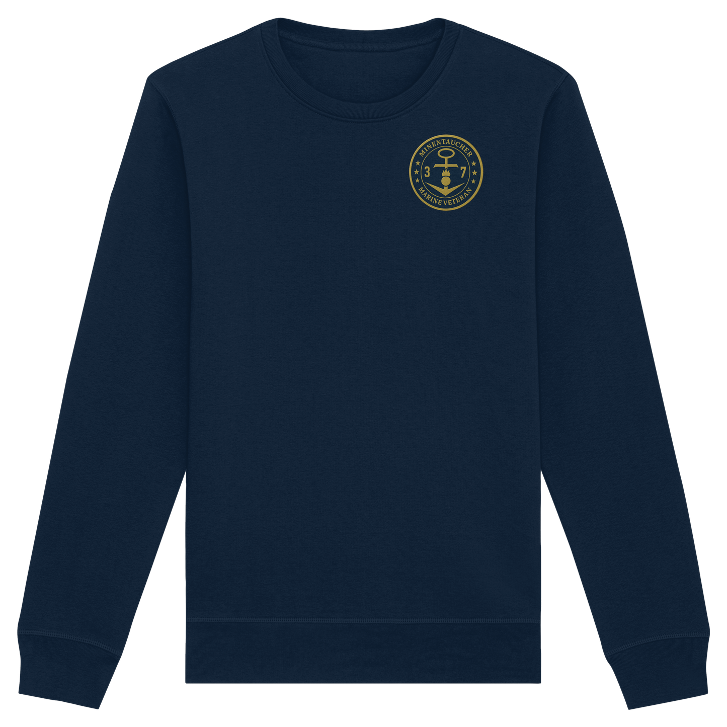 Marine Veteran 37er MINENTAUCHER - Metalleffekt - Organic Basic Unisex Sweatshirt