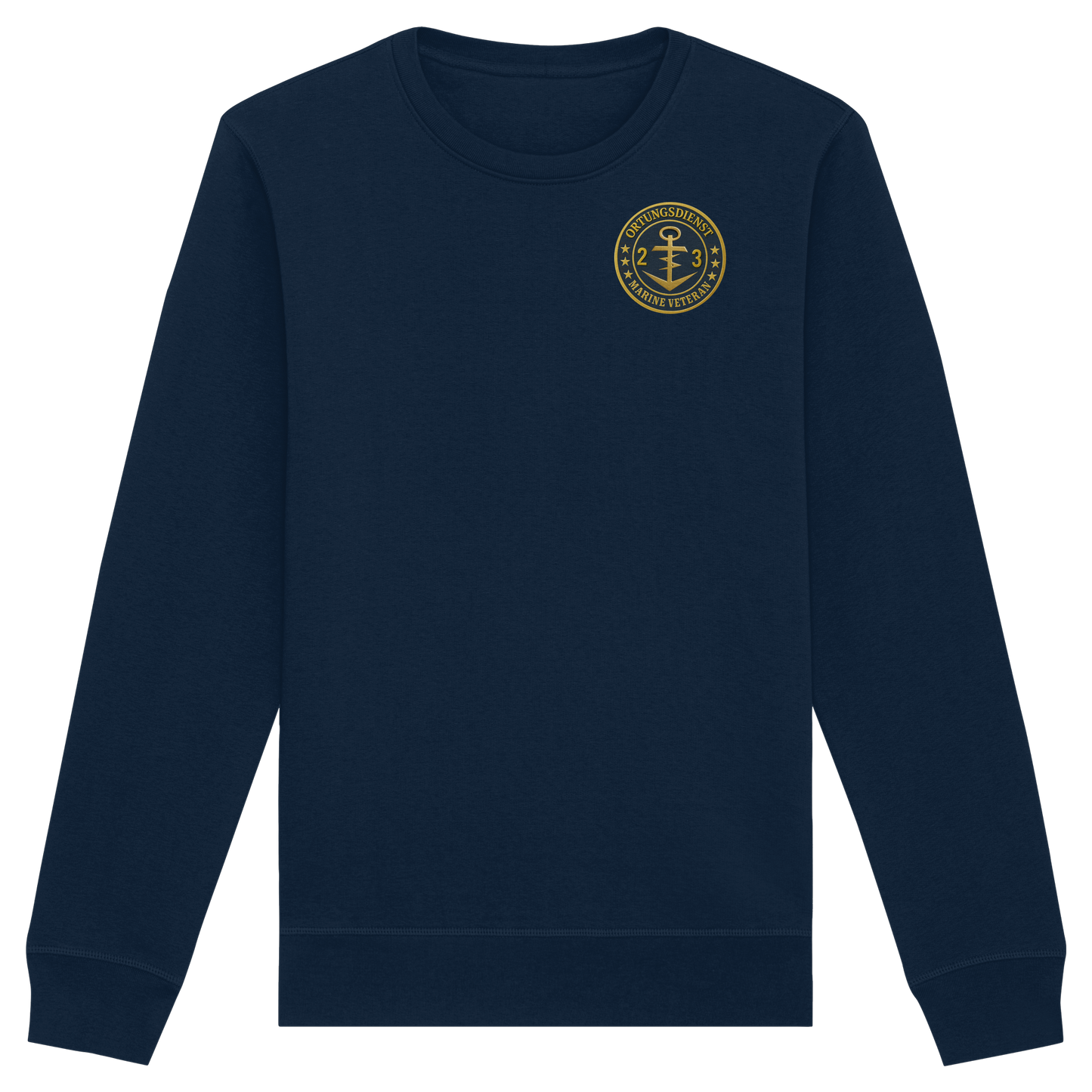 Marine Veteran 23er ORTUNG - Metalleffekt - Organic Basic Unisex Sweatshirt