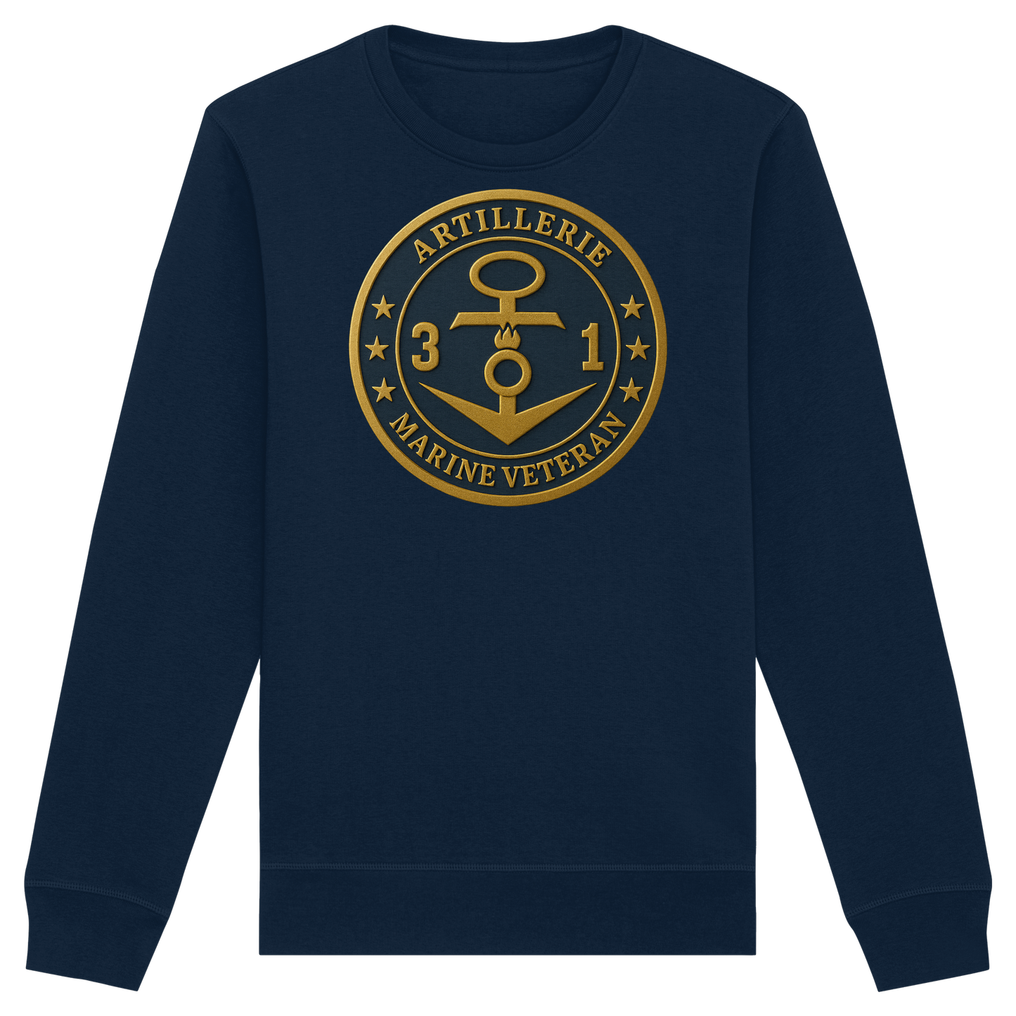 Marine Veteran 31er ARTILLERIE - Metalleffekt - Organic Basic Unisex Sweatshirt