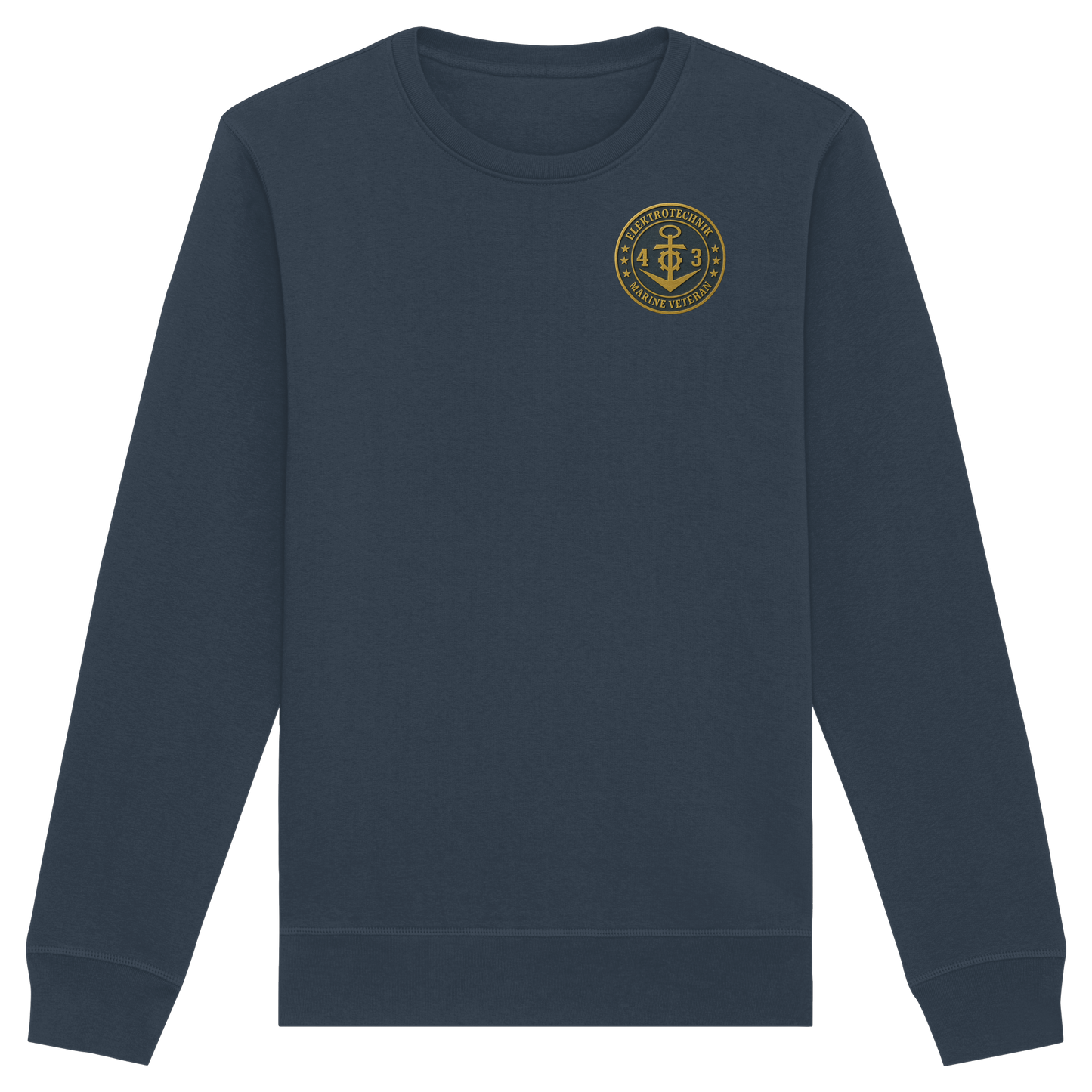 Marine Veteran 43er ELEKTROTECHNIK - Metalleffekt - Organic Basic Unisex Sweatshirt