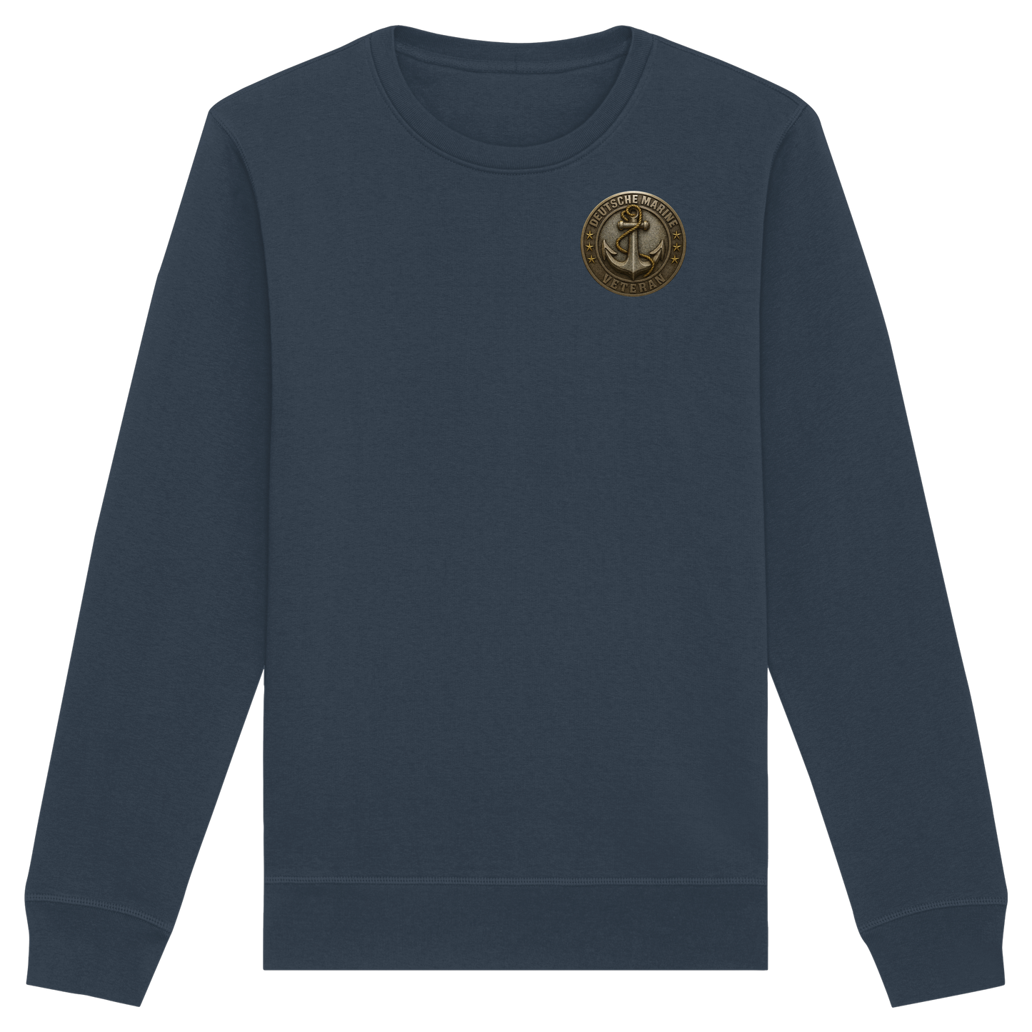 Deutsche Marine Veteran - Metalleffekt - Organic Basic Unisex Sweatshirt