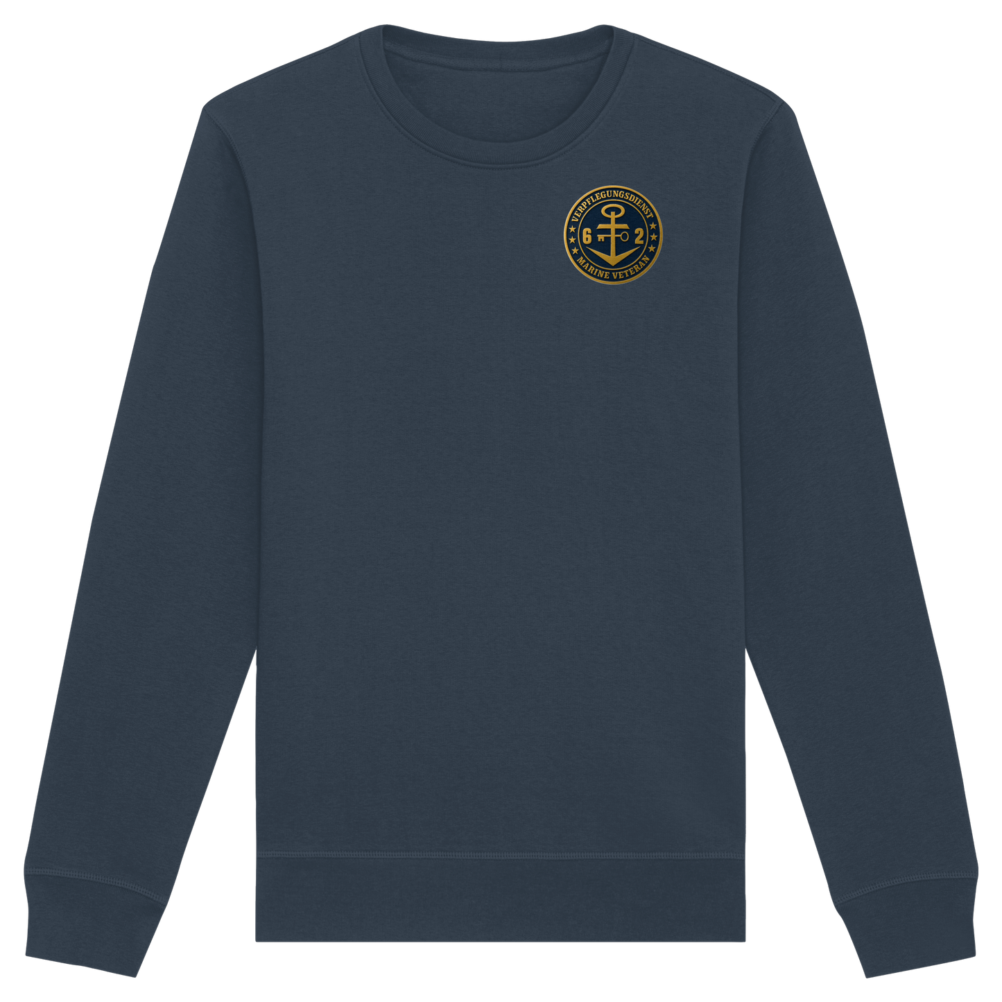 Marine Veteran 62er VERPFLEGUNGSDIENST - Metalleffekt - Organic Basic Unisex Sweatshirt