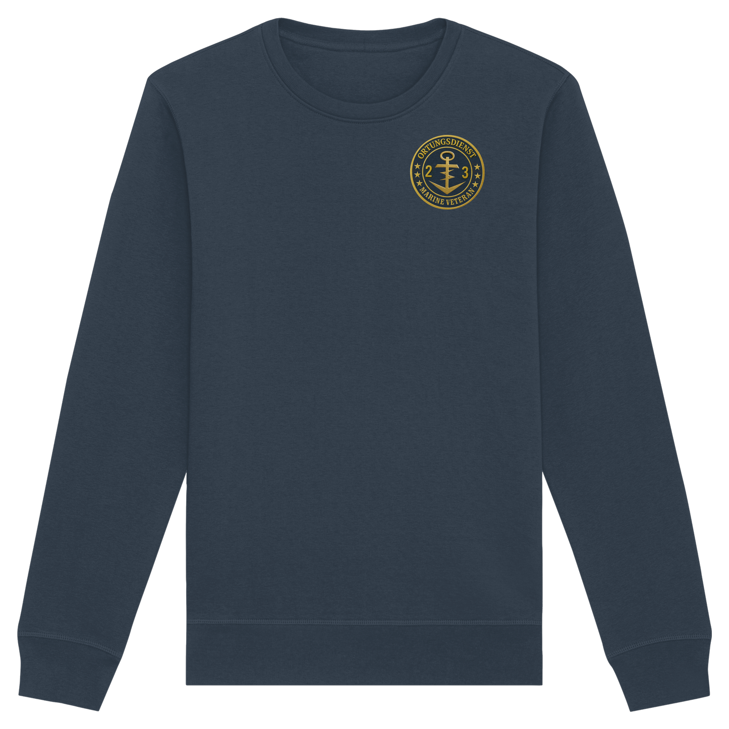 Marine Veteran 23er ORTUNG - Metalleffekt - Organic Basic Unisex Sweatshirt