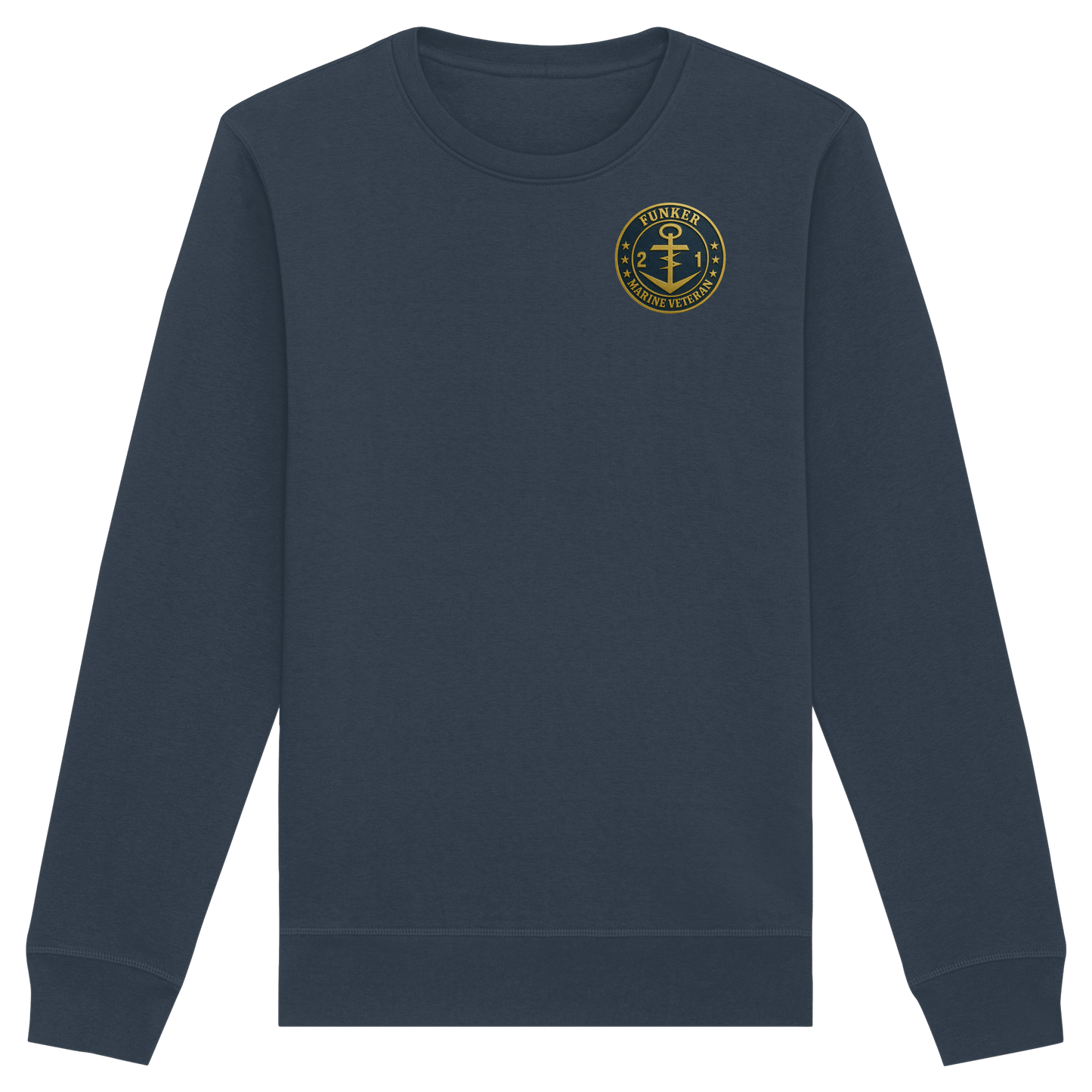 Marine Veteran 21er FUNKER - Metalleffekt - Organic Basic Unisex Sweatshirt