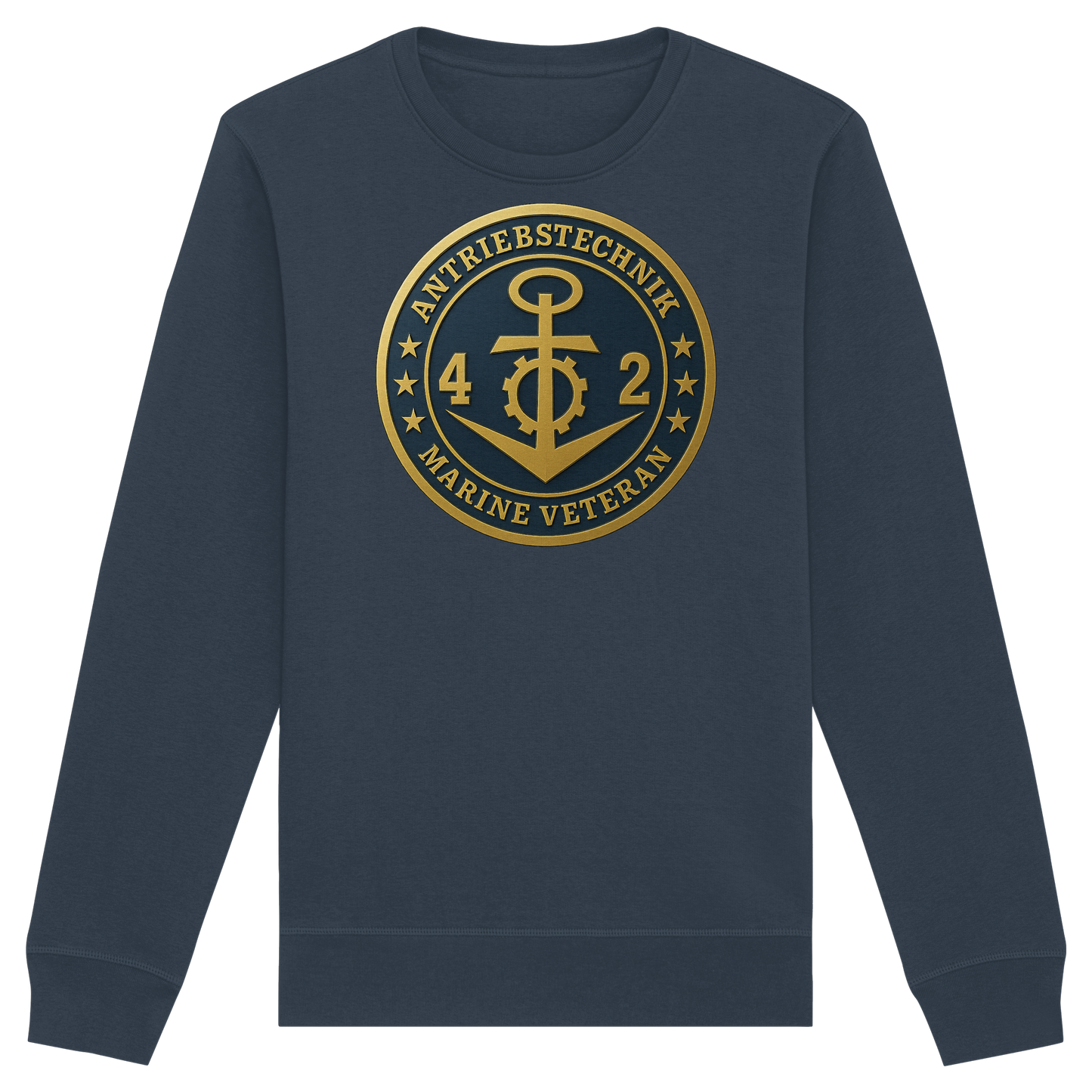 Marine Veteran 42er ANTRIEBSTECHNIK - Metalleffekt - Organic Basic Unisex Sweatshirt