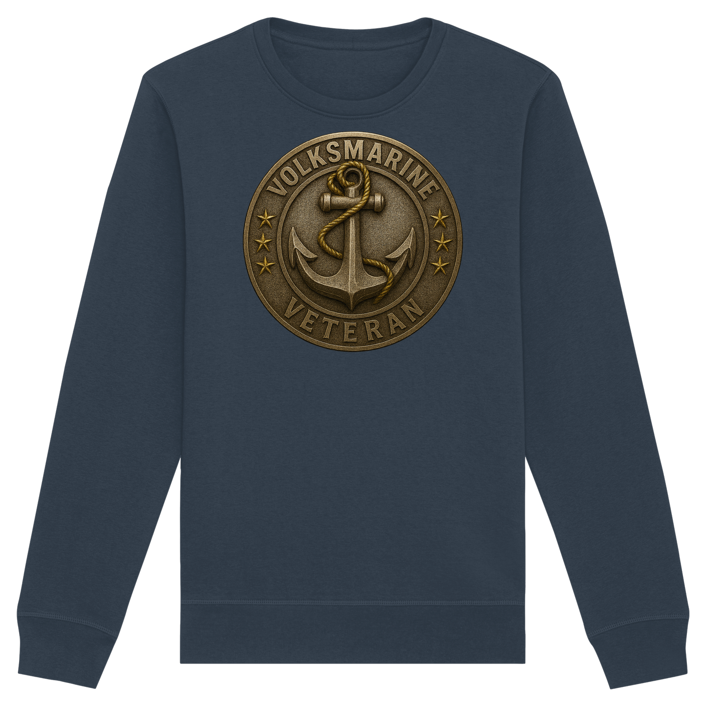 Volksmarine Veteran - Metalleffekt - Organic Basic Unisex Sweatshirt