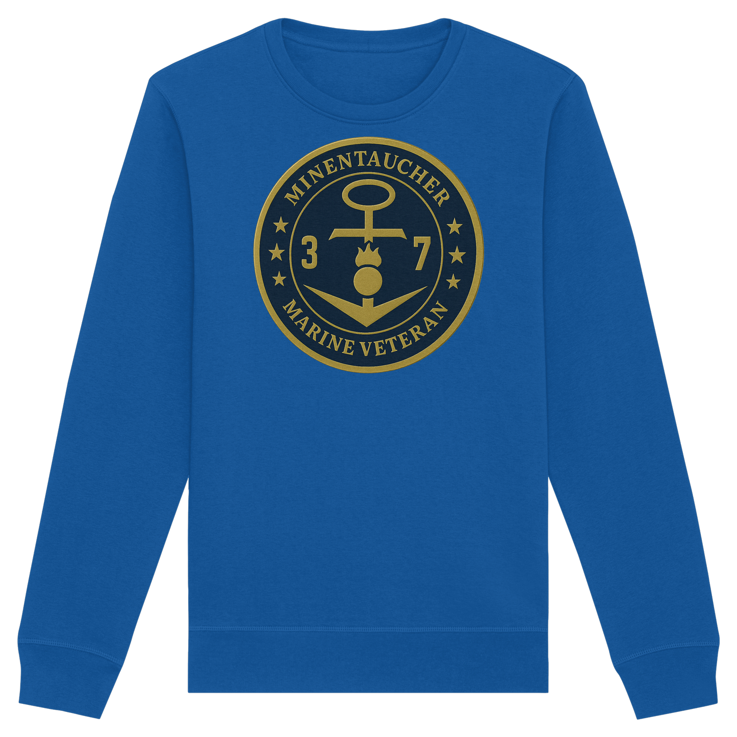 Marine Veteran 37er MINENTAUCHER - Metalleffekt - Organic Basic Unisex Sweatshirt